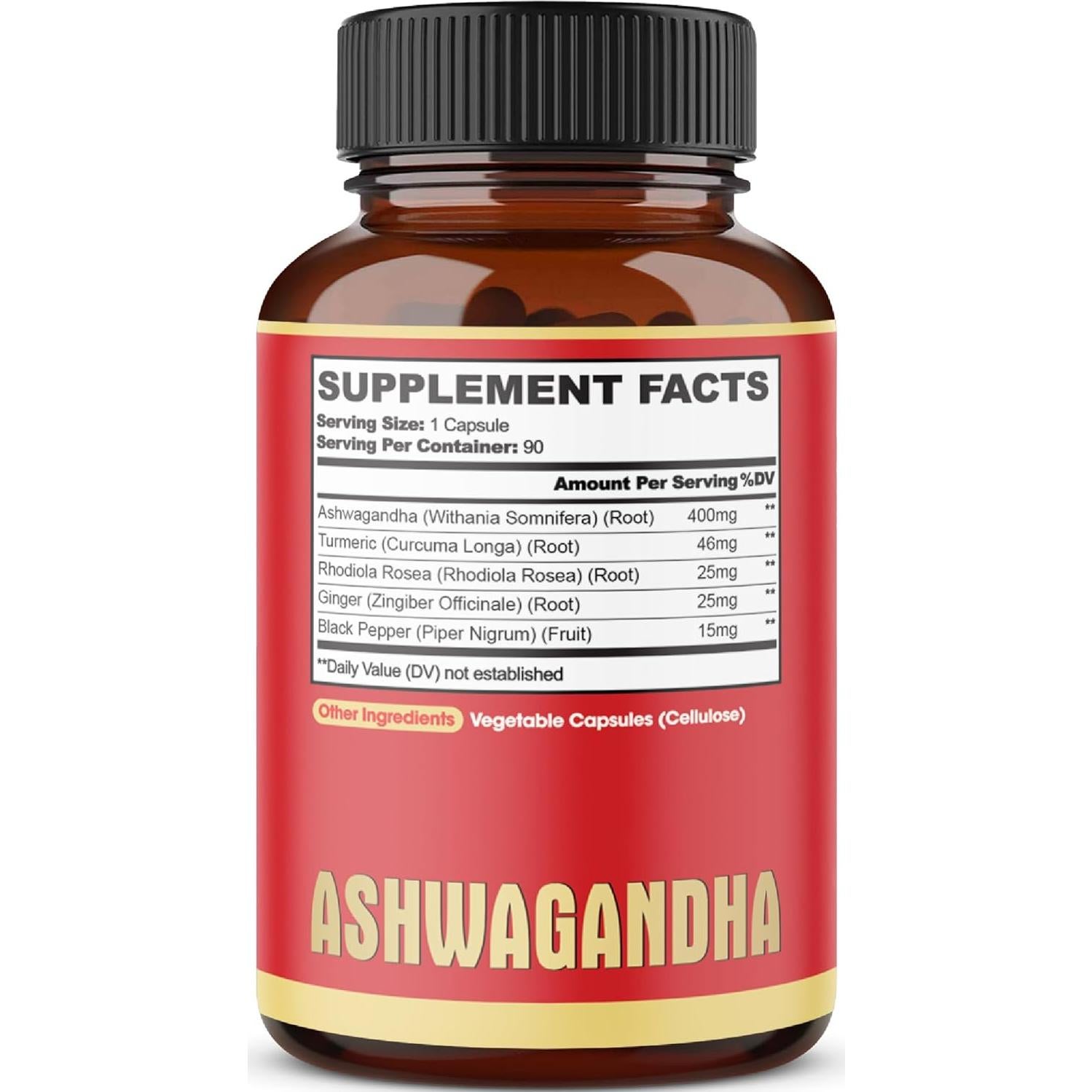 90 Cápsulas Veganas de Suplemento Ashwagandha Agobi