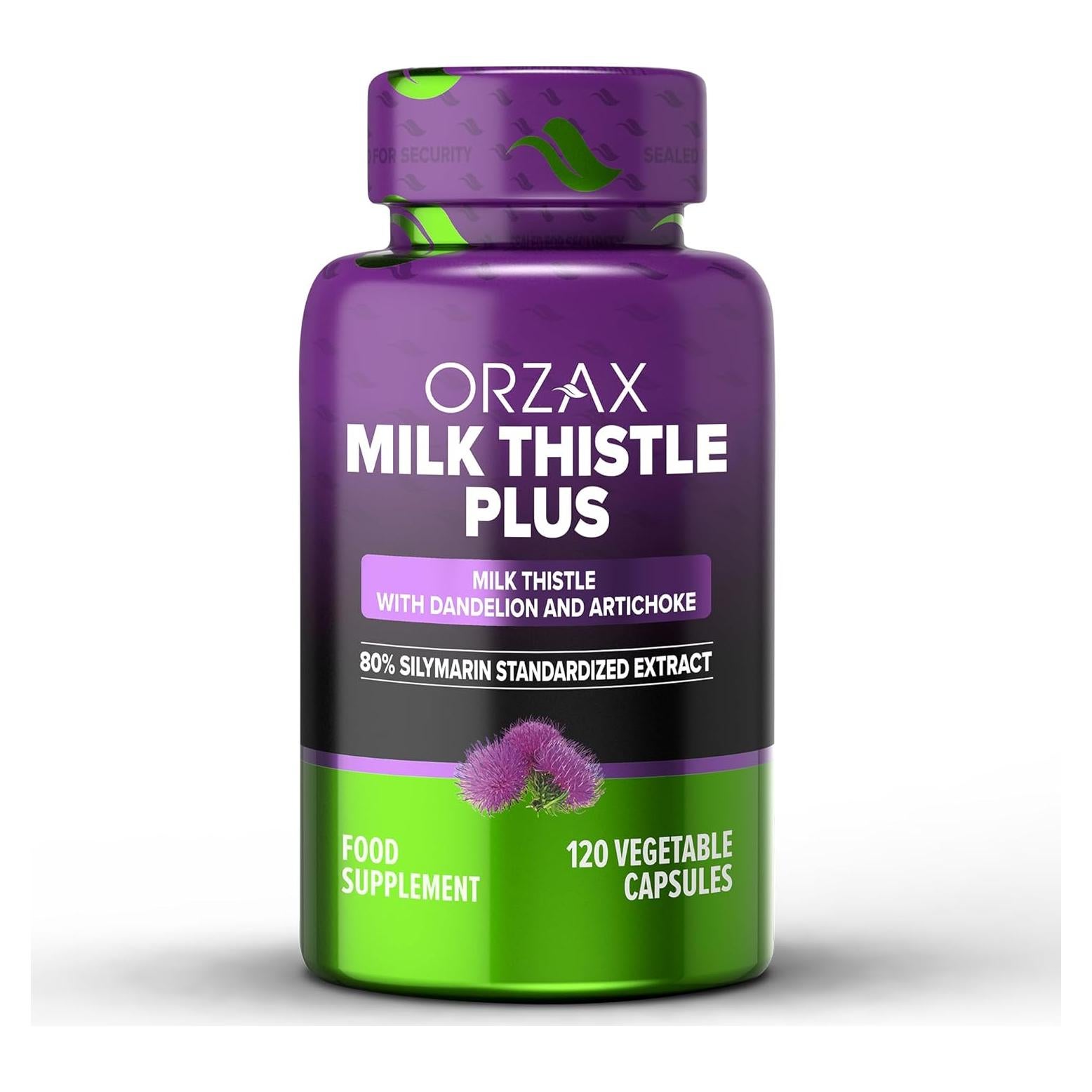 ORZAX Cardo Mariano 250 mg - Suplemento Herbal 120 Cápsulas