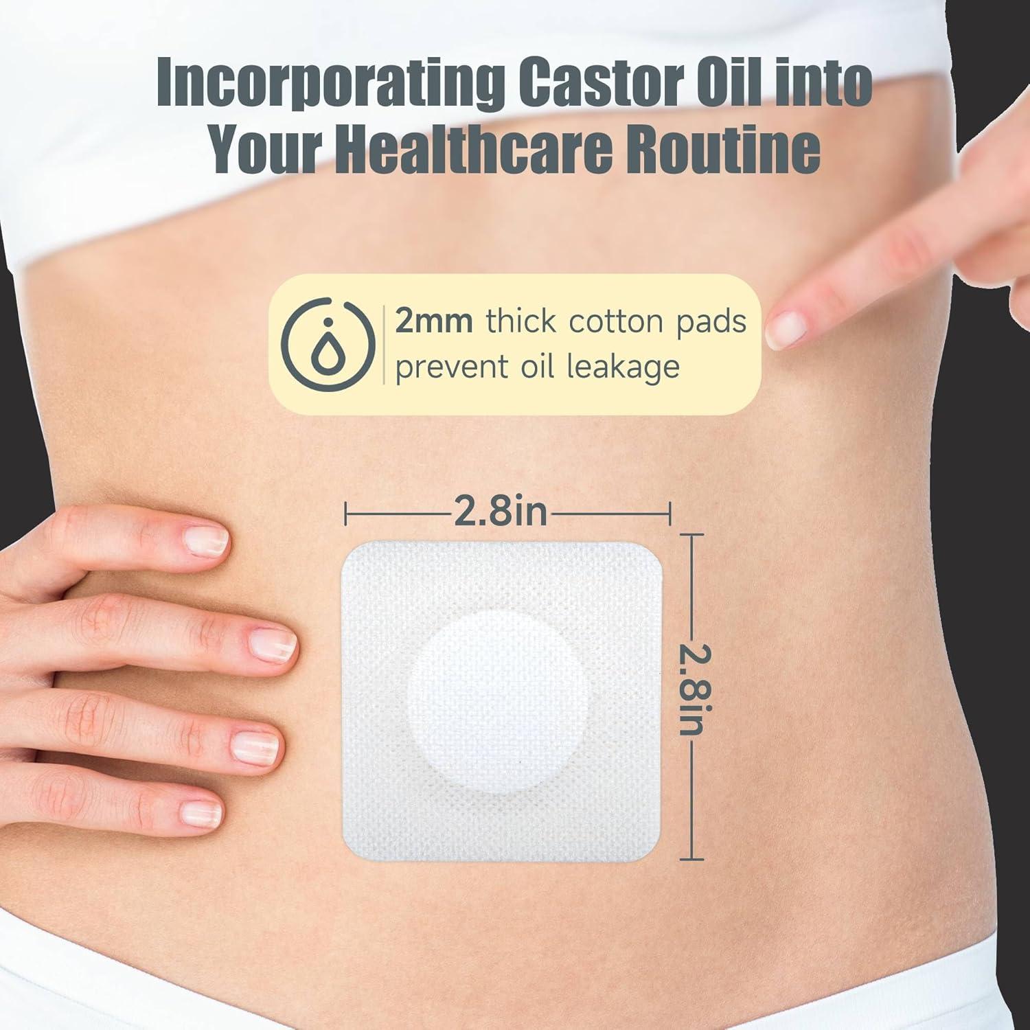 10 Piezas Paquete de Aceite de Ricino Autoadhesivo Pedobi