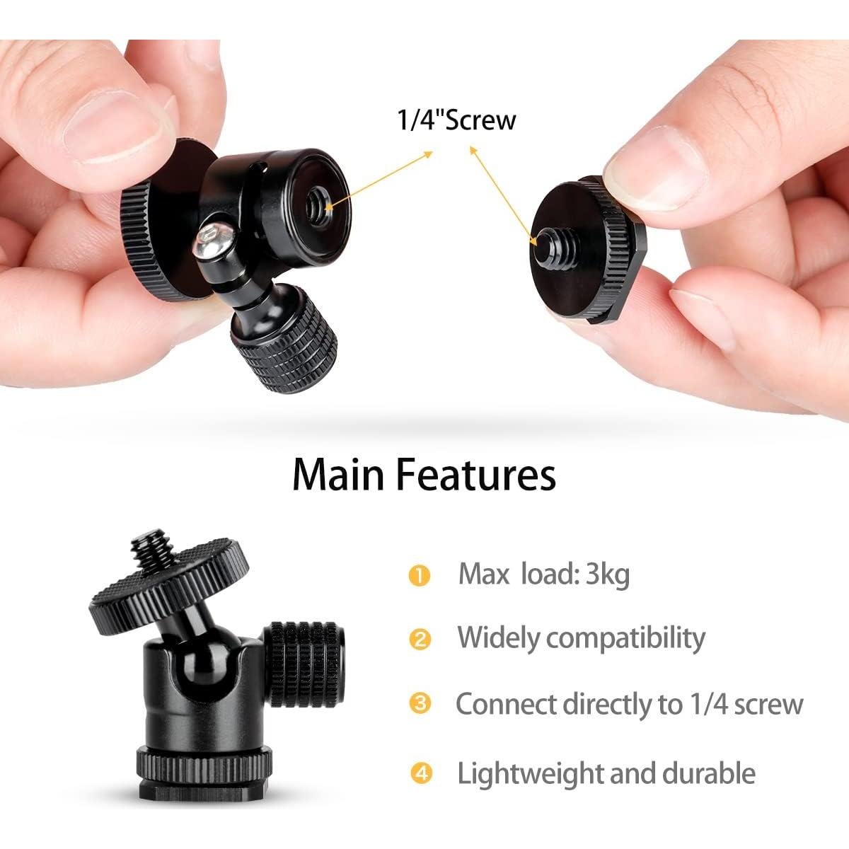 Mini Cabezal de Bola Koolehaoda 1/4" con Zapata Fría