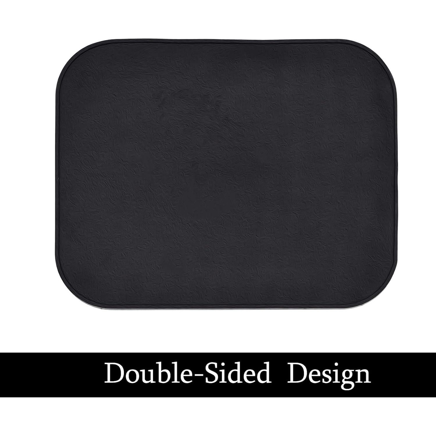 Tapete Secador de Platos Silicona Lingchuan 29.2x23.1cm Negro