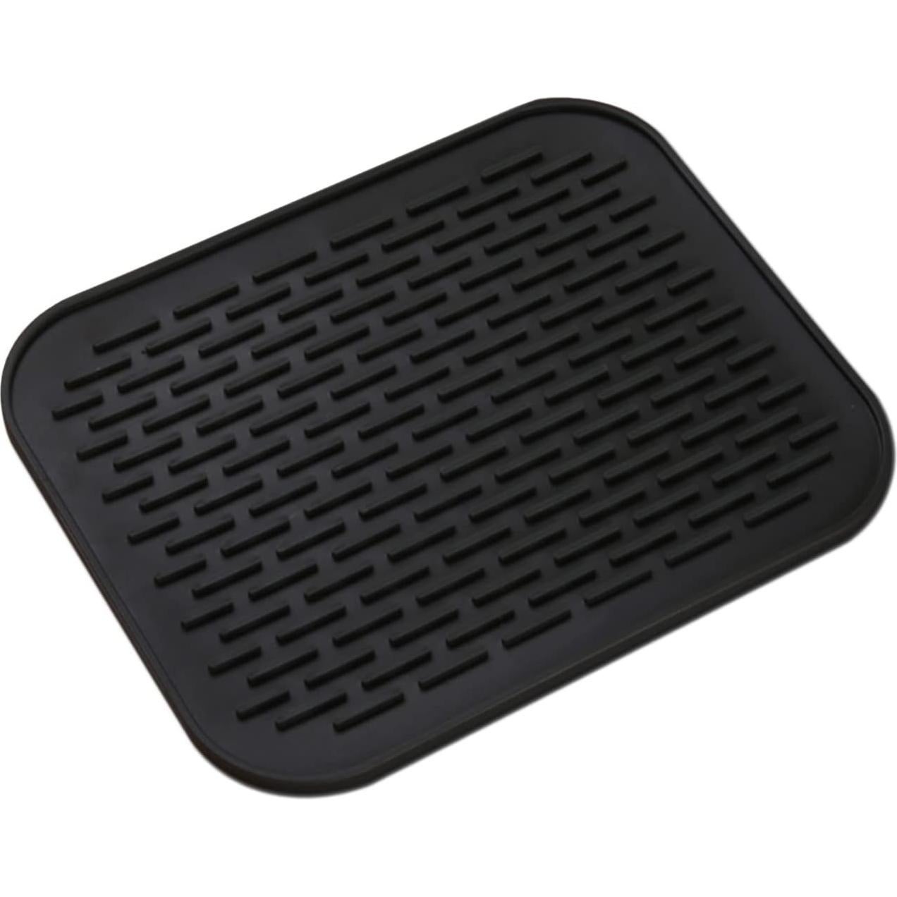 Tapete Secador de Platos Silicona Lingchuan 29.2x23.1cm Negro