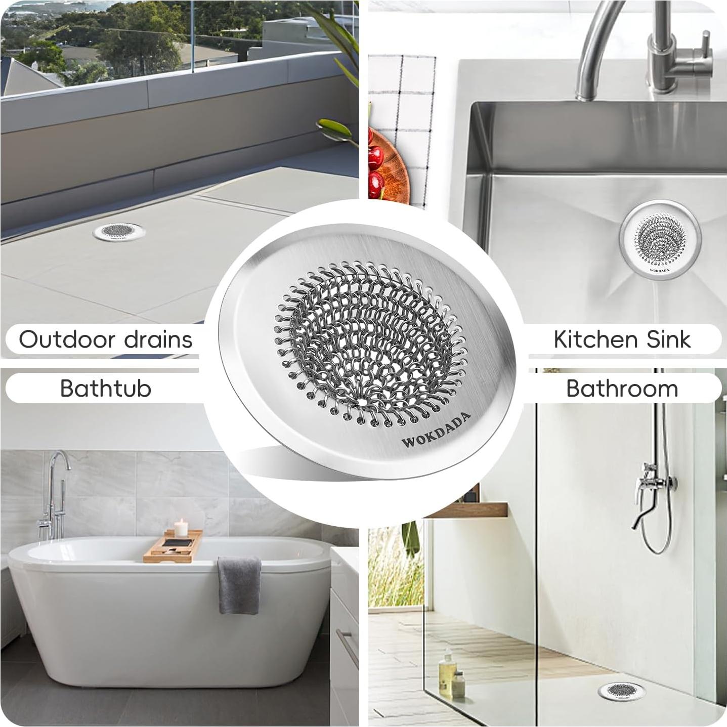 Receptor de Cabello Wokdada 11.18 cm Acero Inoxidable Antideslizante