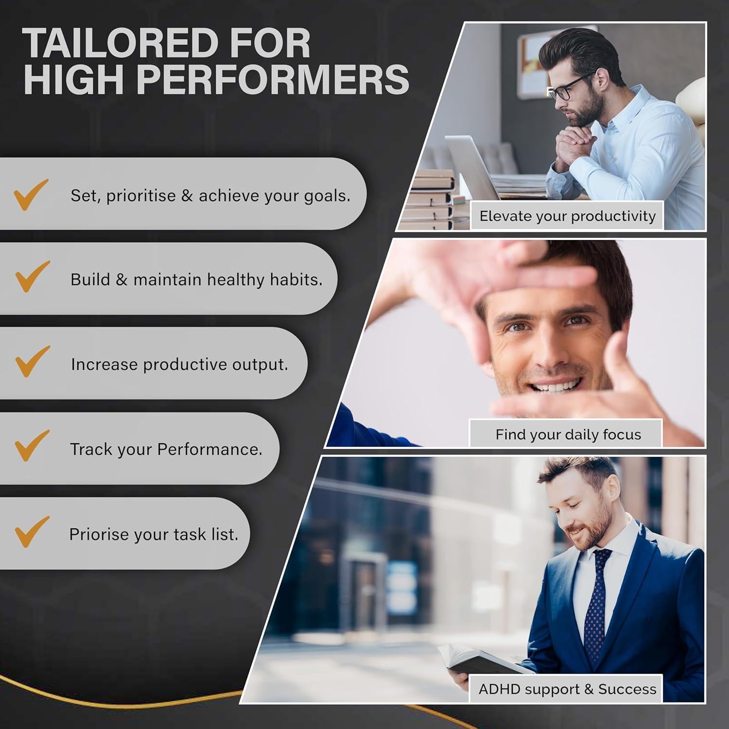 Planificador de Productividad y Enfoque MindPanda A5 Gris