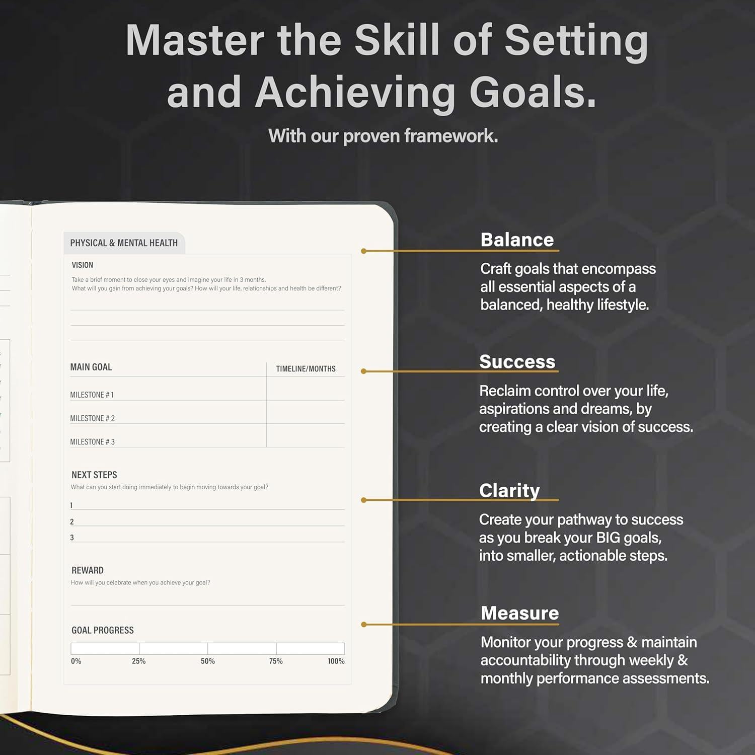 Planificador de Productividad y Enfoque MindPanda A5 Gris