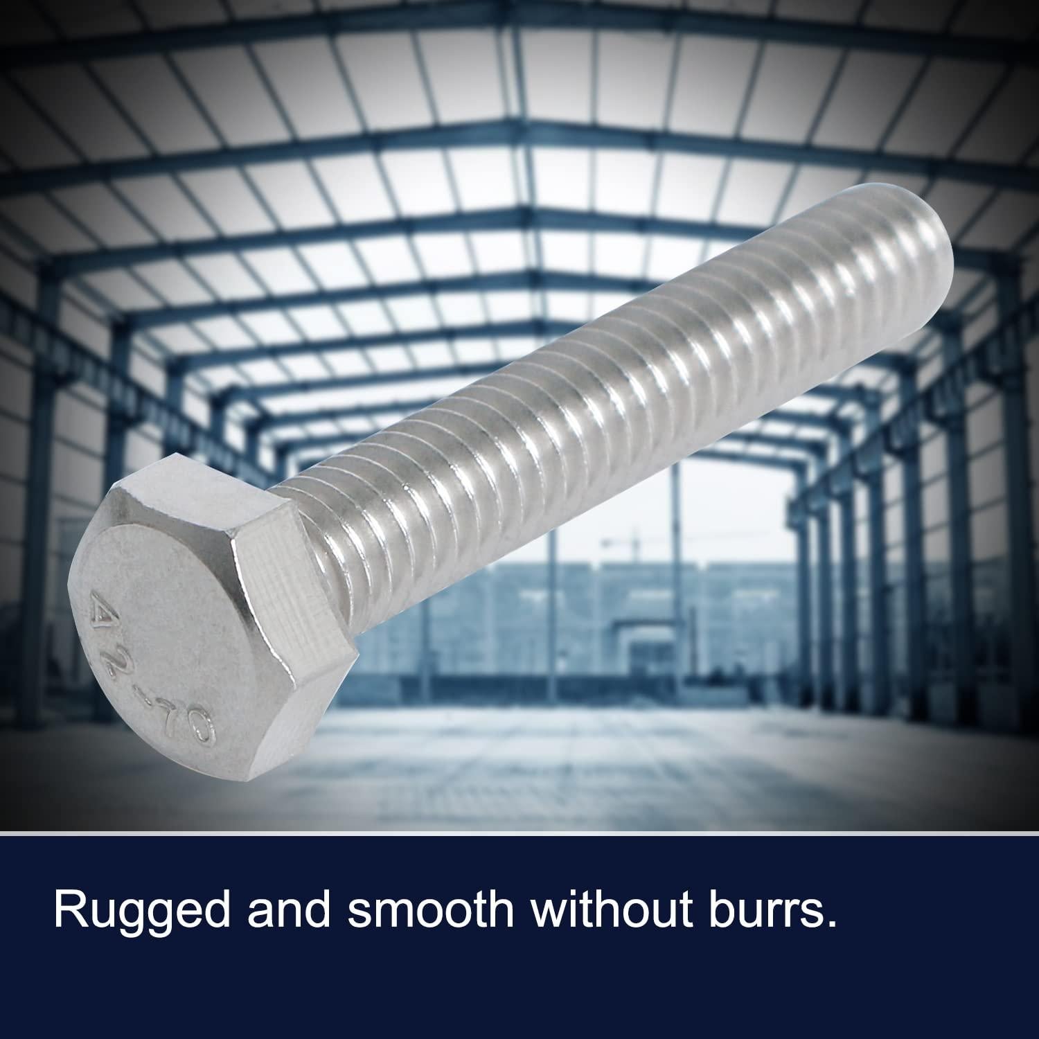 Tornillos Hexagonales Aopin M8 x 45mm Acero Inoxidable 8 Pcs