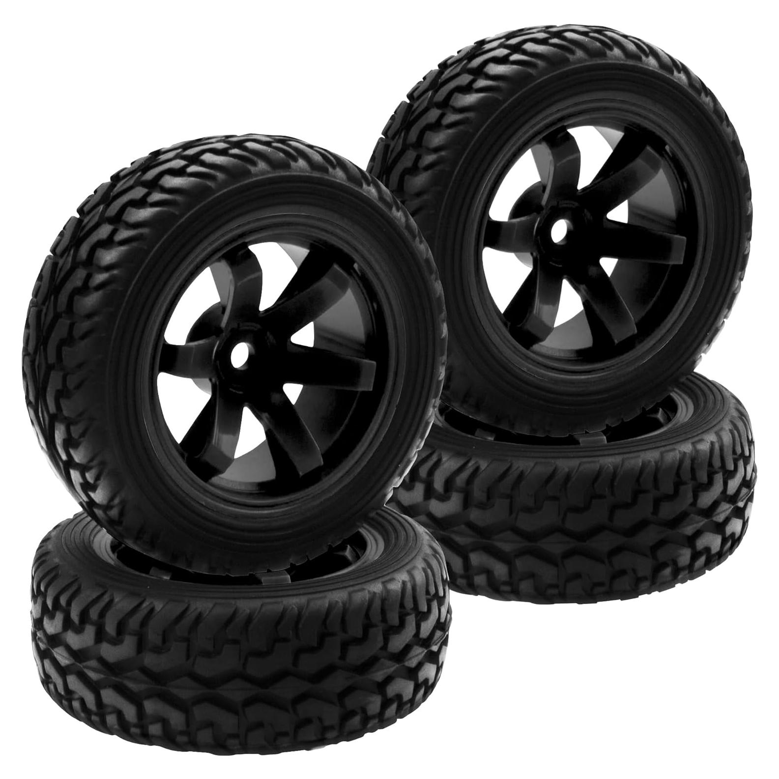 Neumáticos de goma 75mm HIRCQOO para RC 1/10 1/12 en carretera