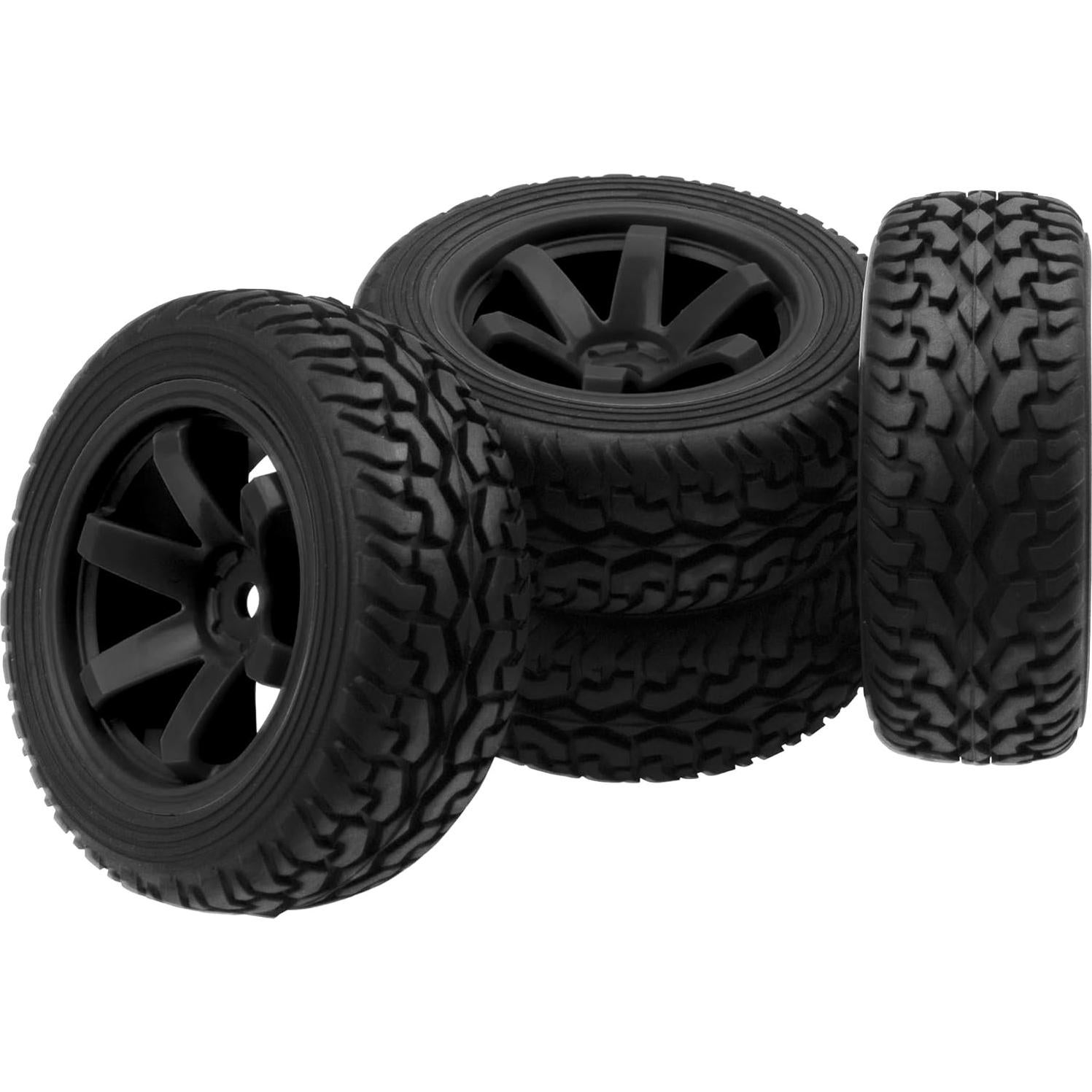 Neumáticos de goma 75mm HIRCQOO para RC 1/10 1/12 en carretera