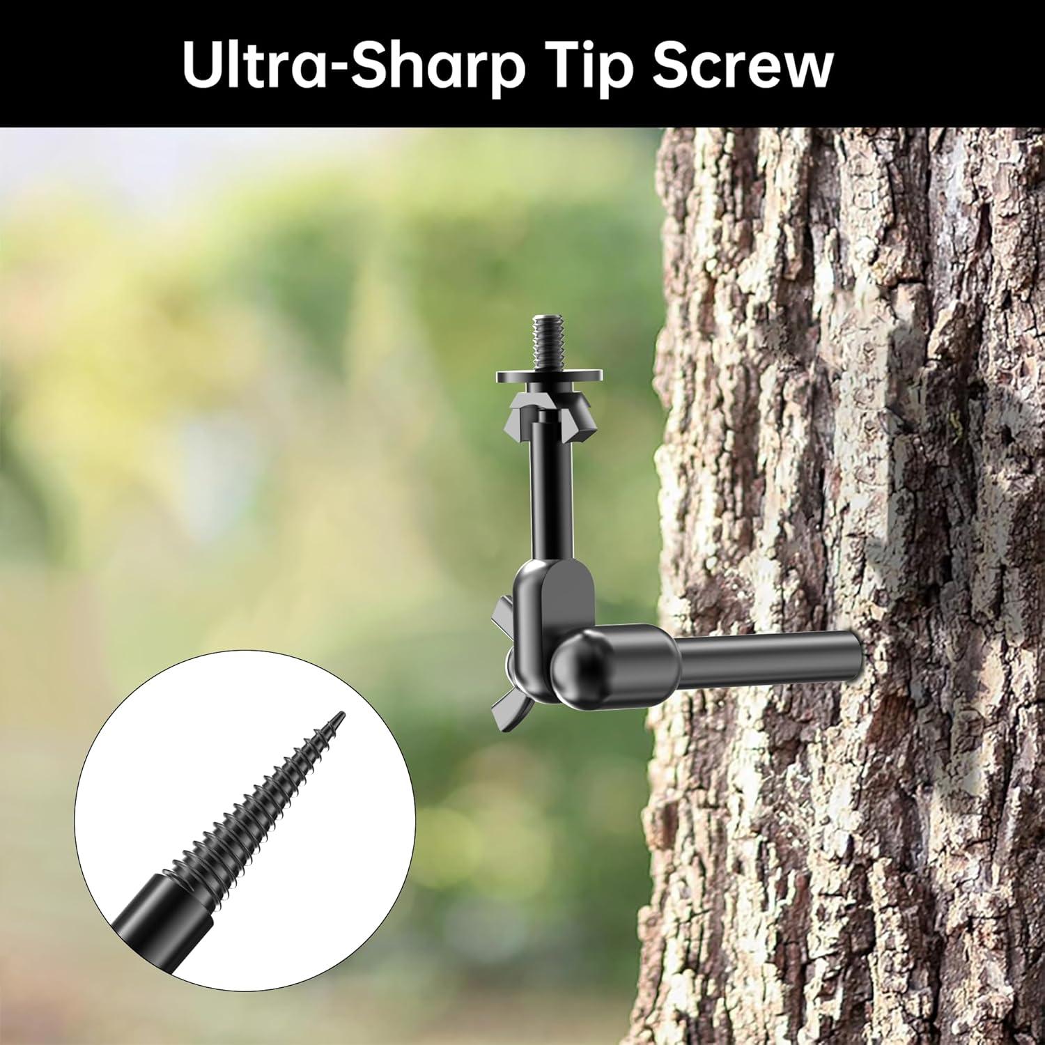 Soporte para cámara de sendero Nuobake 360° en árbol - Kit 2 piezas