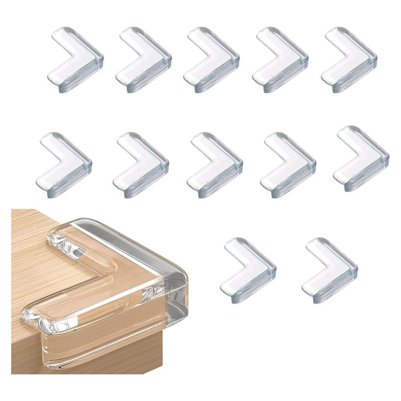 Protectores de Esquinas WENPENG L Transparentes 12 Piezas
