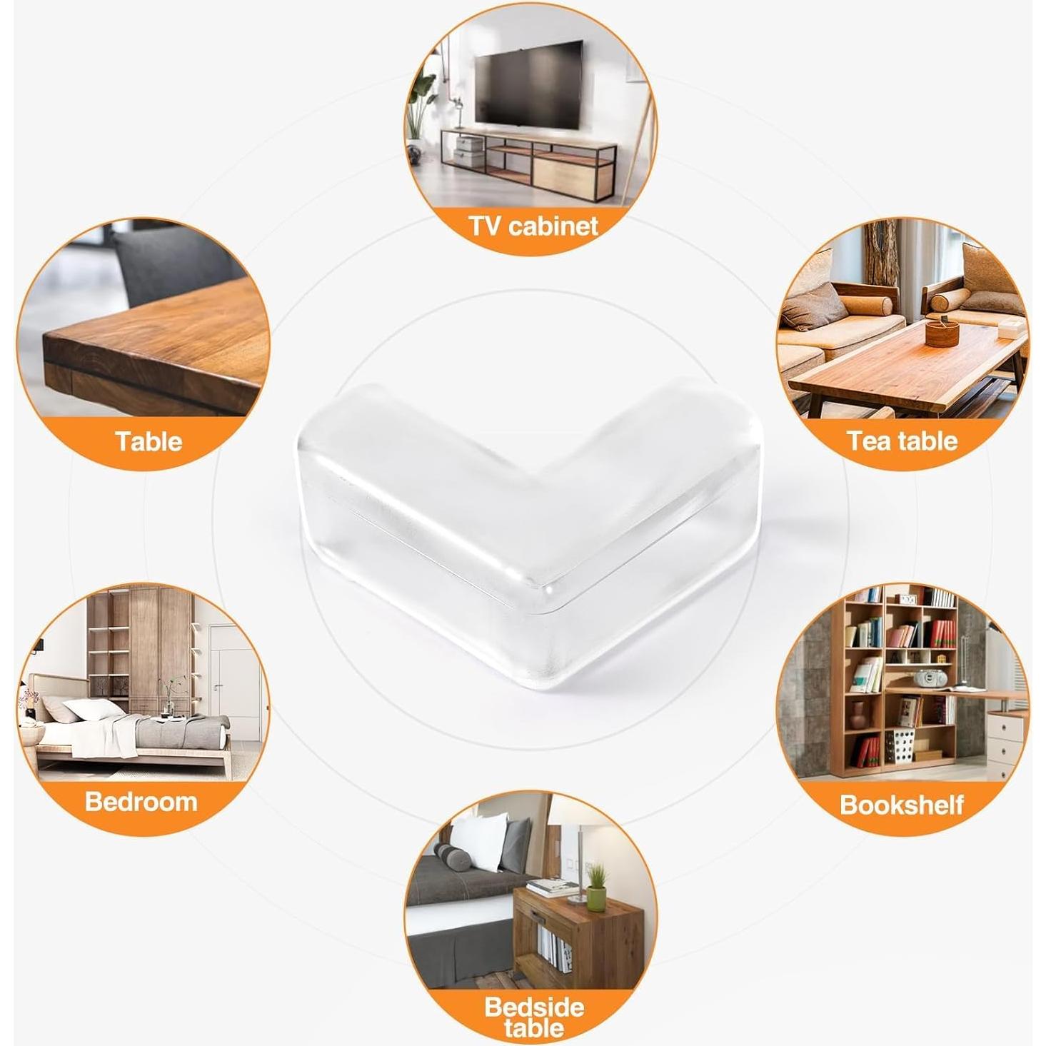 Protectores de Esquinas WENPENG L Transparentes 12 Piezas