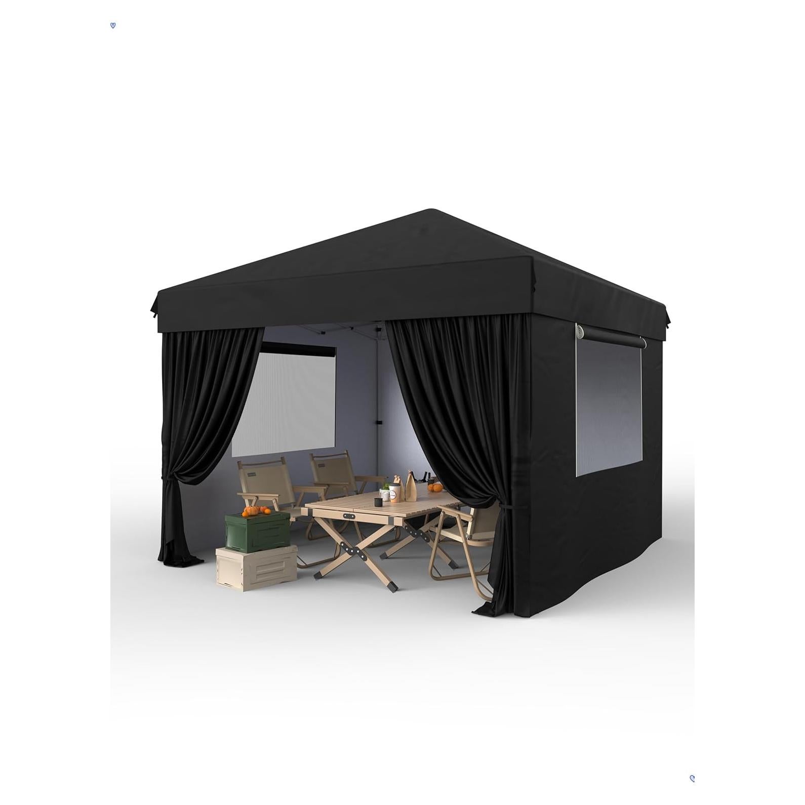 Carpa de Dosel Comercial HobbyField 3x3m Impermeable con Paredes