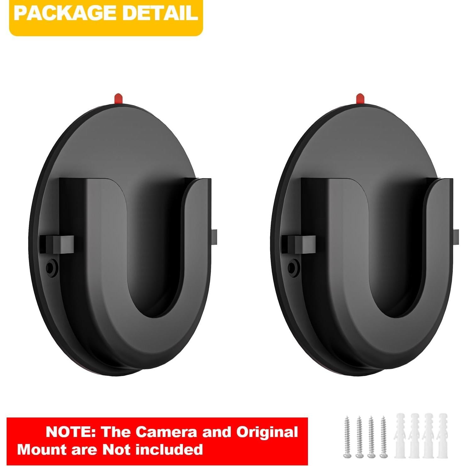 Soporte de Pared Adhesivo para Cámara Ring iTODOS - 2 Piezas