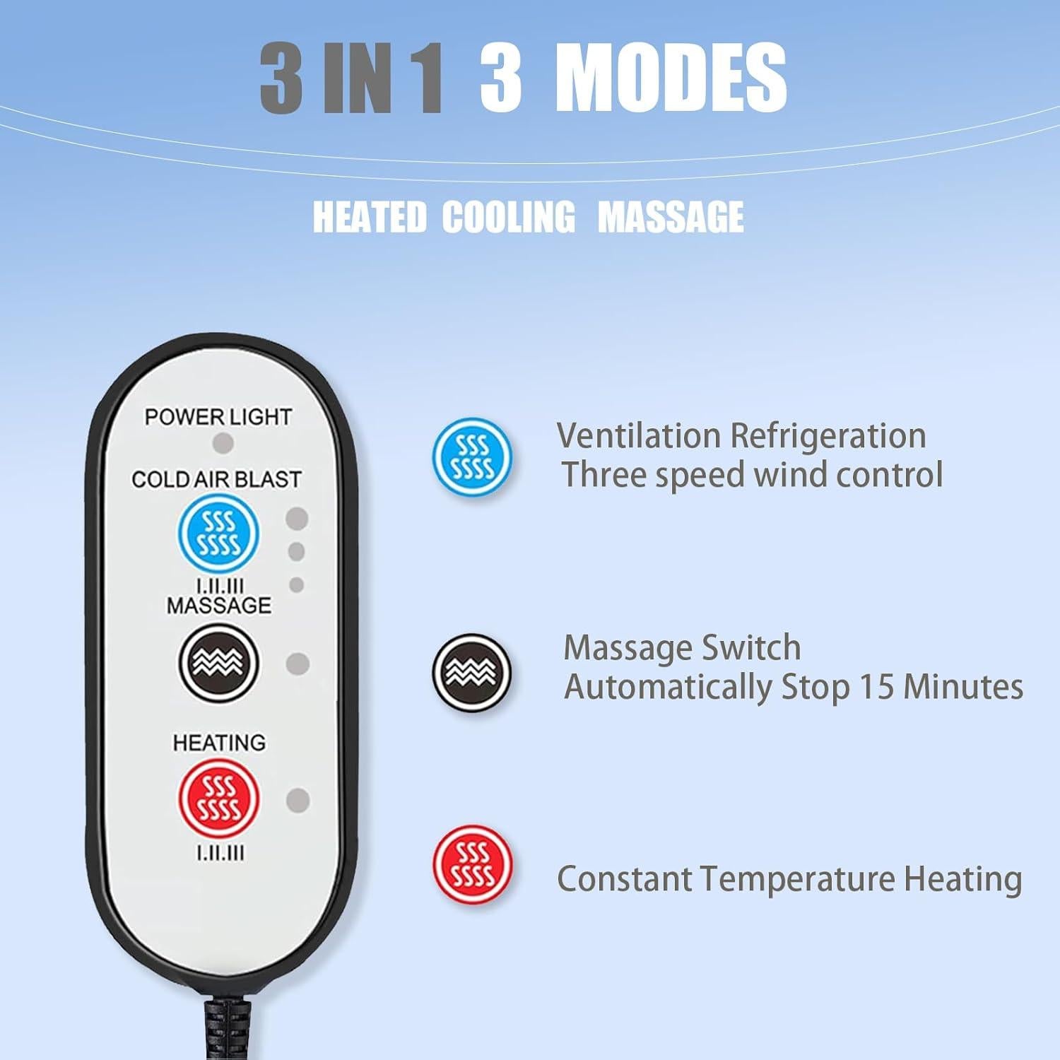 Cubierta de Asiento de Coche LGNORA con Enfriamiento y Masaje