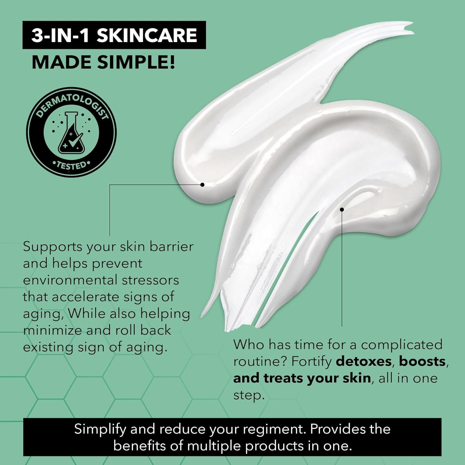 Hidratante Facial Fortify Skincare 50ml Péptidos Colágeno