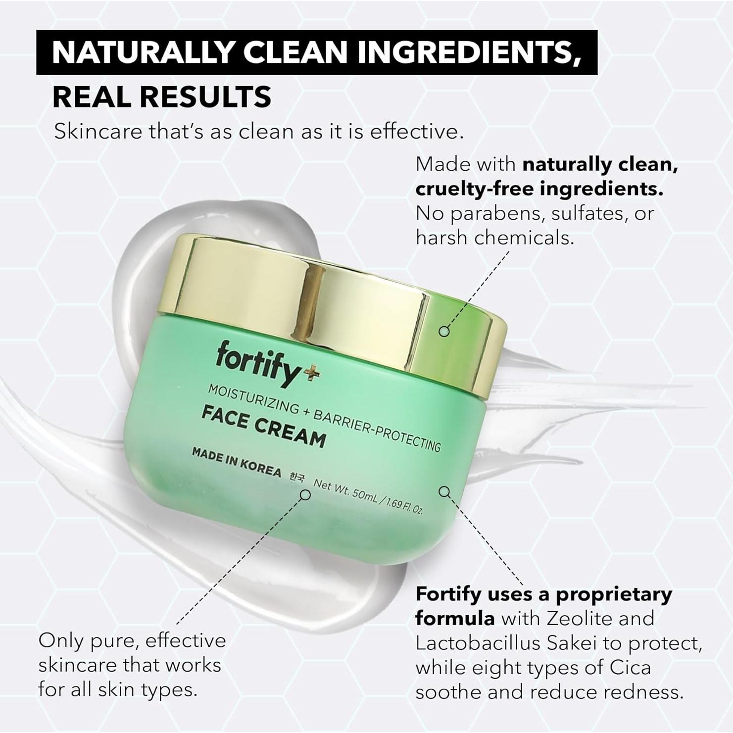 Hidratante Facial Fortify Skincare 50ml Péptidos Colágeno