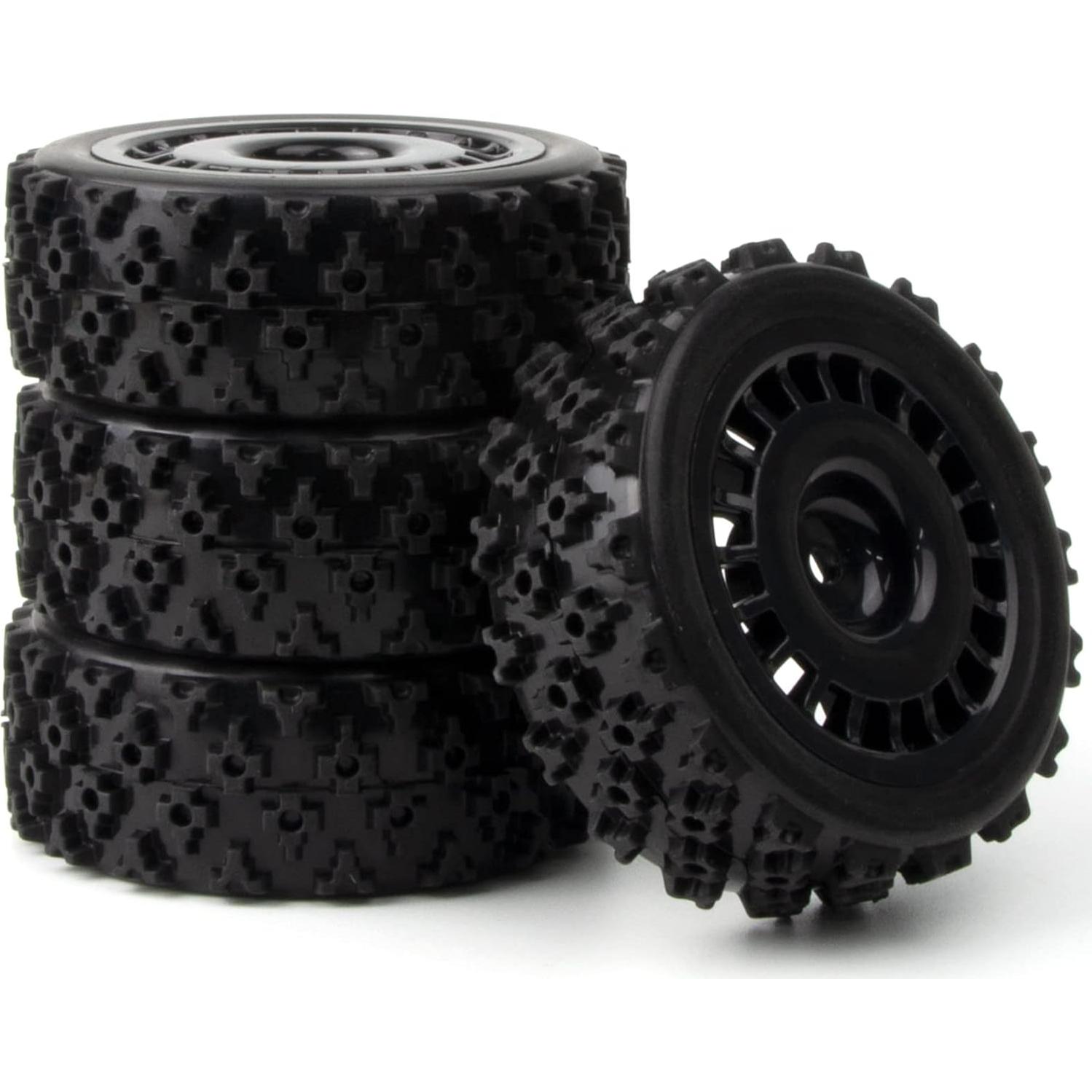 Ruedas y Neumáticos RC 1/10 HobbyMarking 72mm 12mm Hex Negro