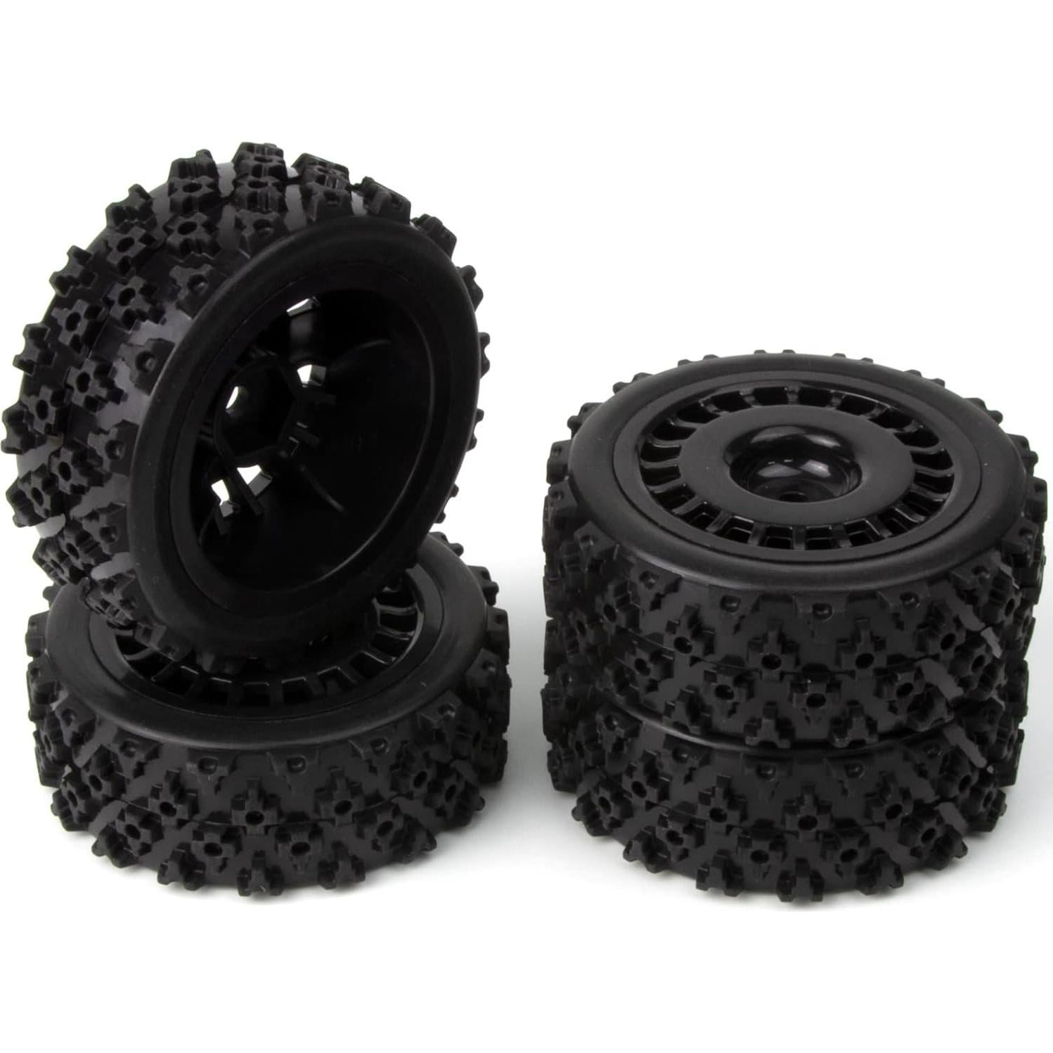 Ruedas y Neumáticos RC 1/10 HobbyMarking 72mm 12mm Hex Negro