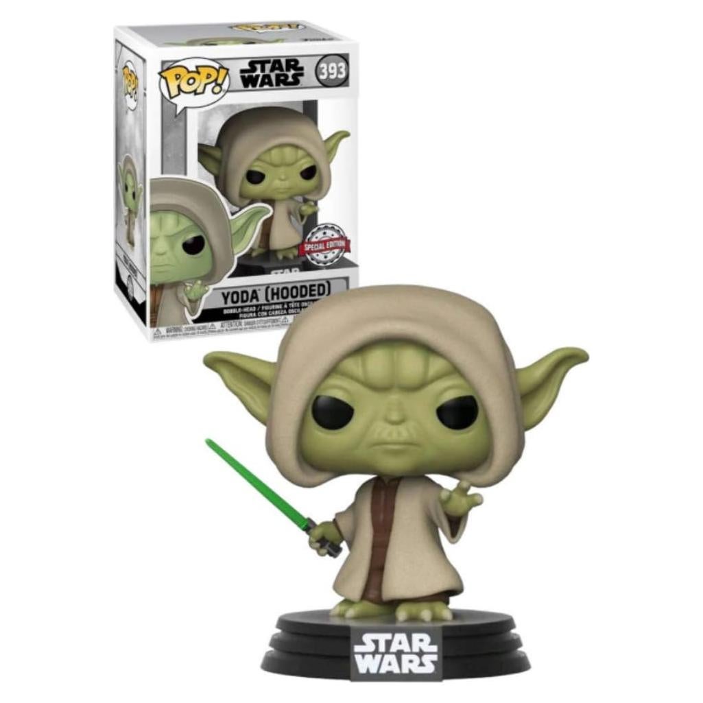 Figura de Vinilo Funko POP! Star Wars Yoda con Capucha 9.5cm