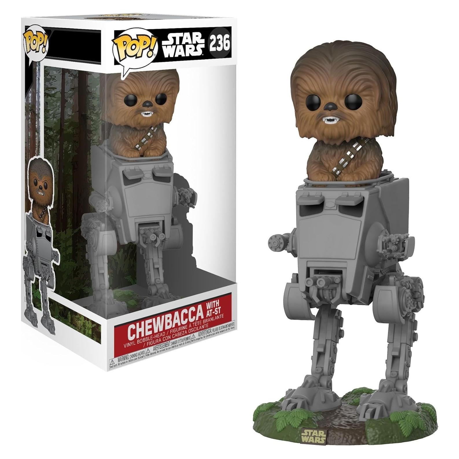Funko POP Deluxe Star Wars Chewbacca en AT-ST 10x10x15cm
