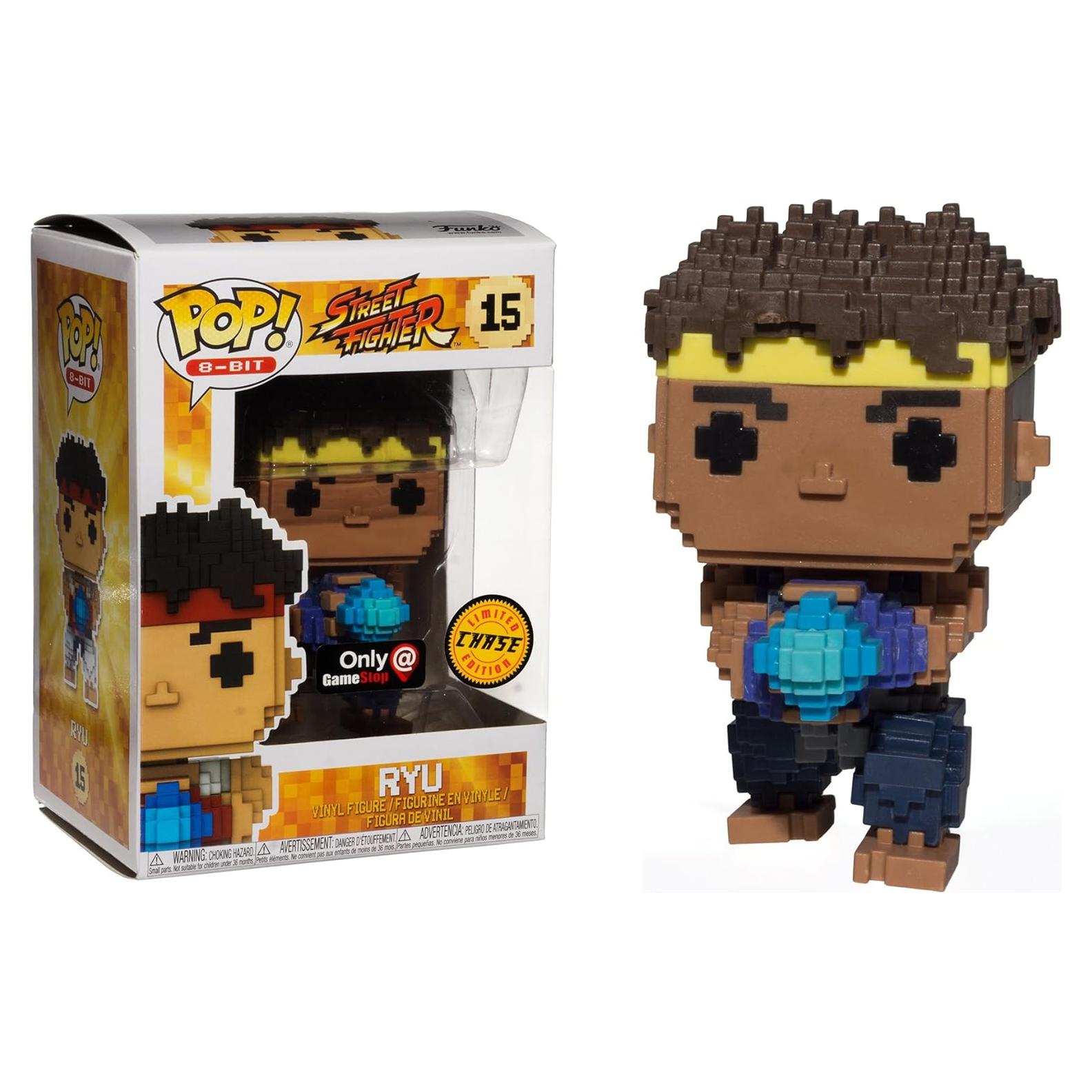 Figura de Vinilo Funko Ryu 8-bit Street Fighter + Cartas