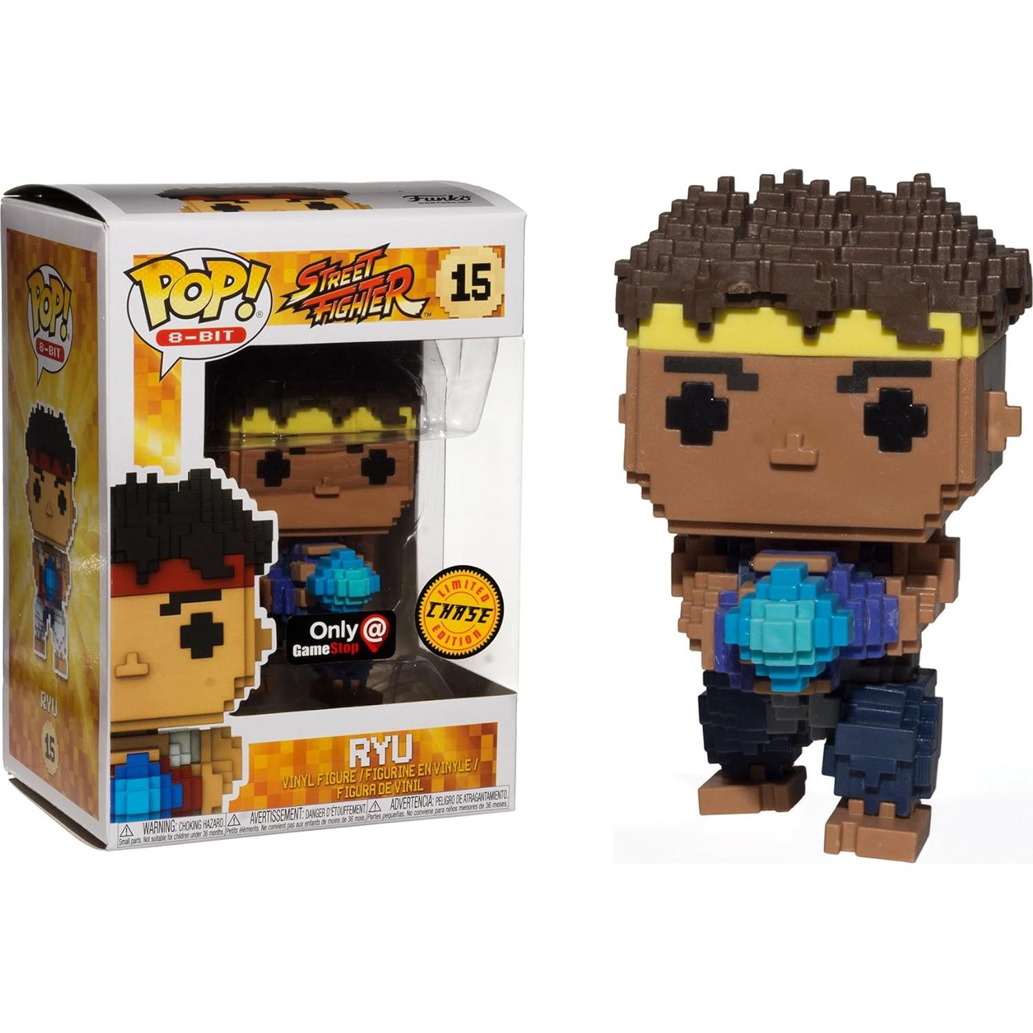 Figura de Vinilo Funko Ryu 8-bit Street Fighter + Cartas