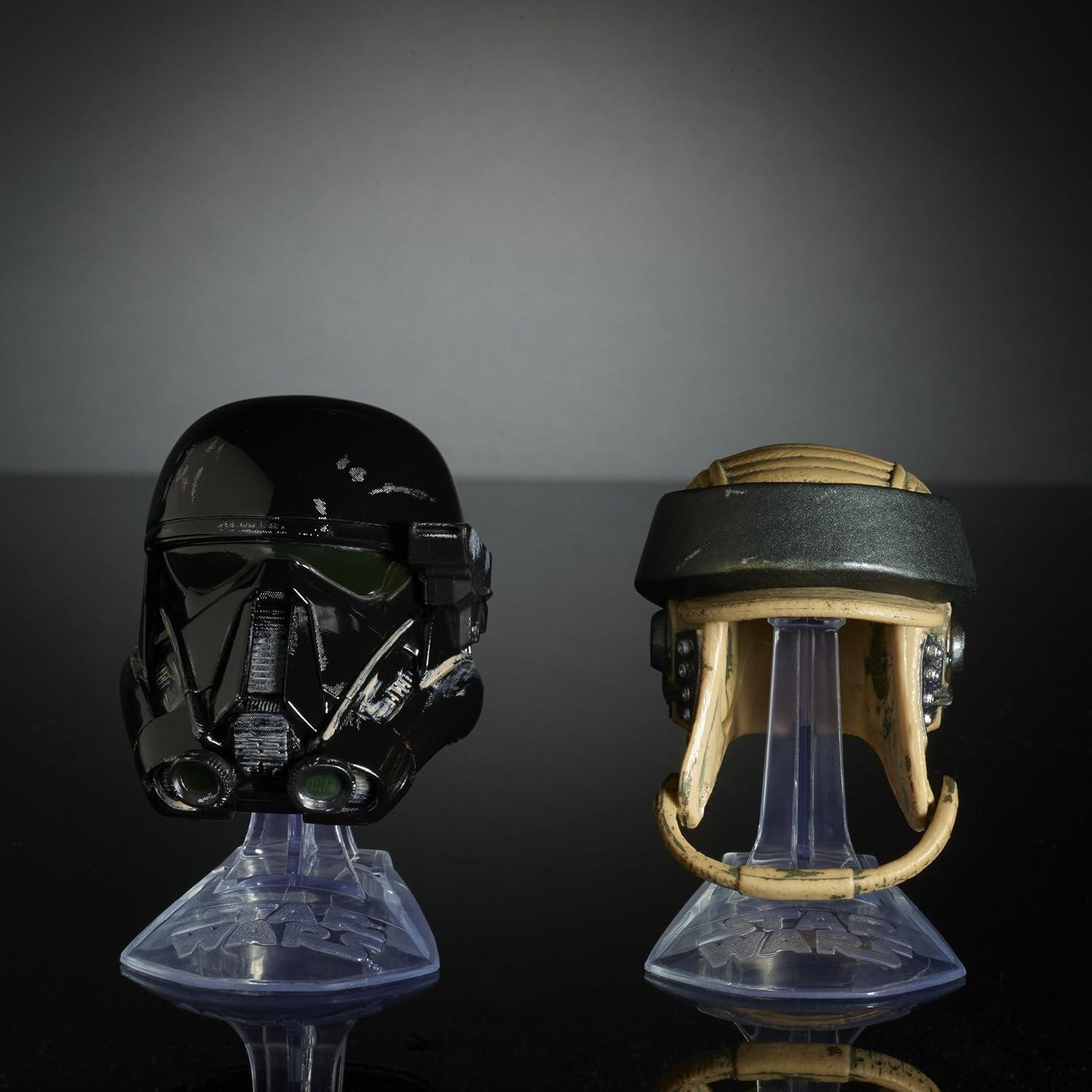 Set de Cascos Star Wars Black Series Titanium - Death Trooper y Comando Rebelde