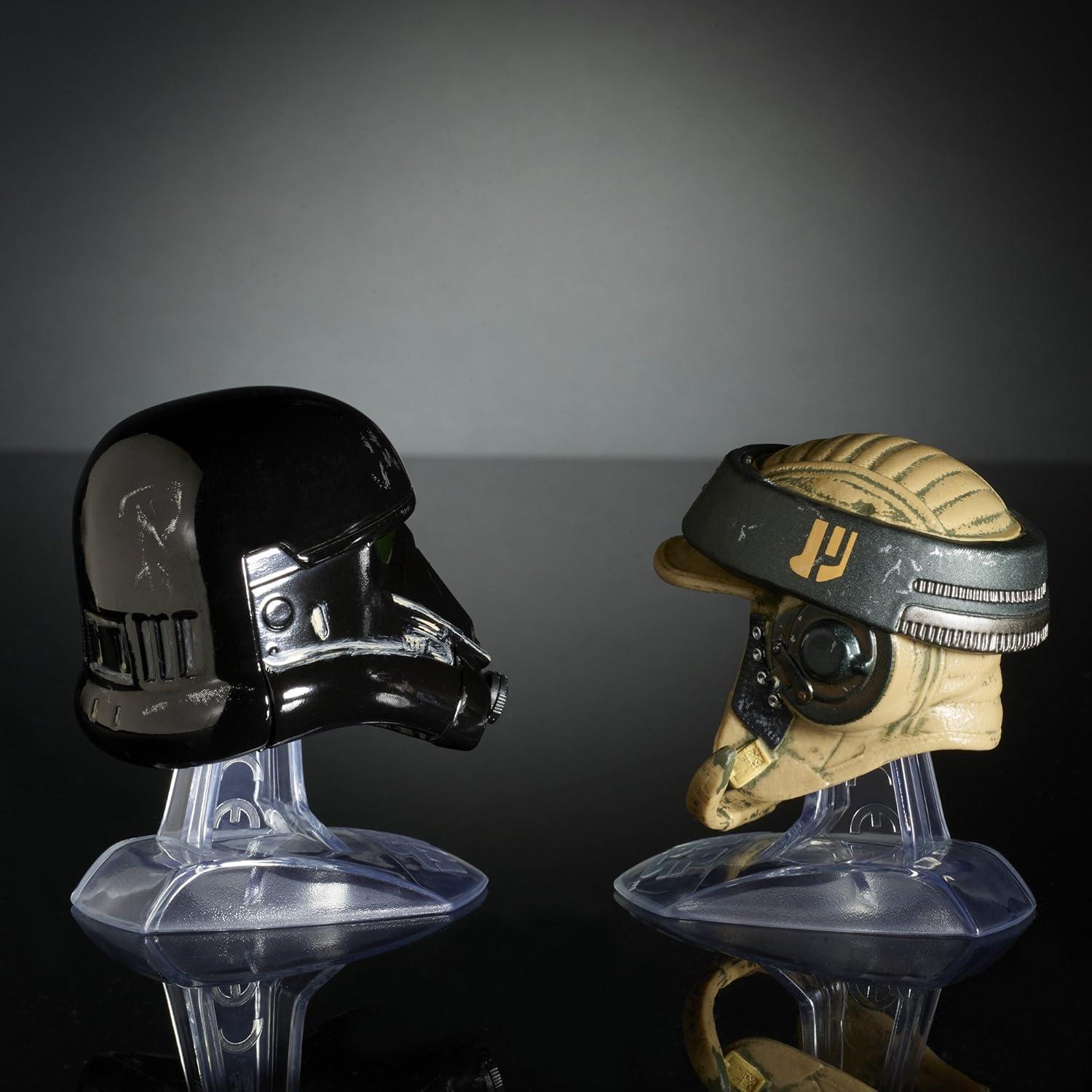 Set de Cascos Star Wars Black Series Titanium - Death Trooper y Comando Rebelde