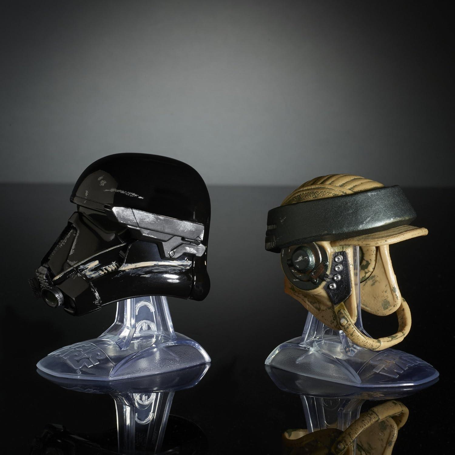 Set de Cascos Star Wars Black Series Titanium - Death Trooper y Comando Rebelde