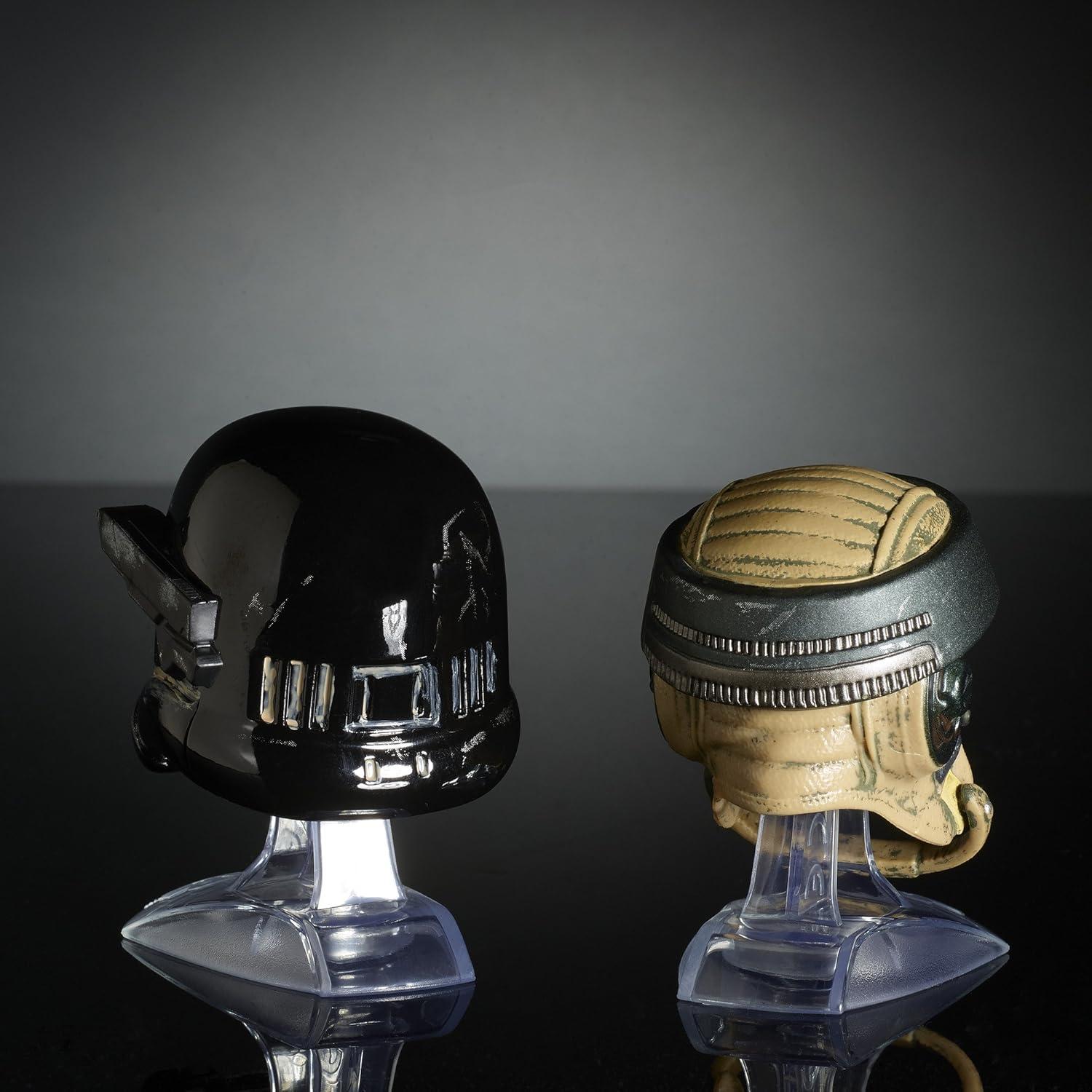 Set de Cascos Star Wars Black Series Titanium - Death Trooper y Comando Rebelde