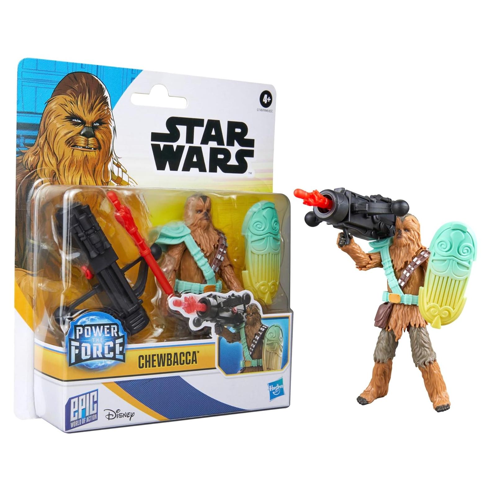 Figura de Acción Chewbacca 10 cm Hasbro Star Wars con Accesorios