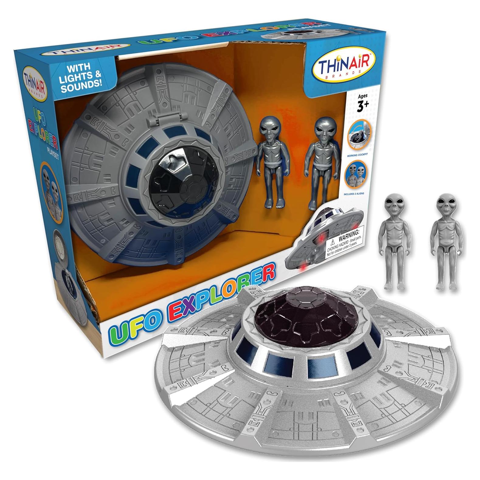 Juguete Espacial Nave Cohete UFO Nature Bound 1:18 con Luces