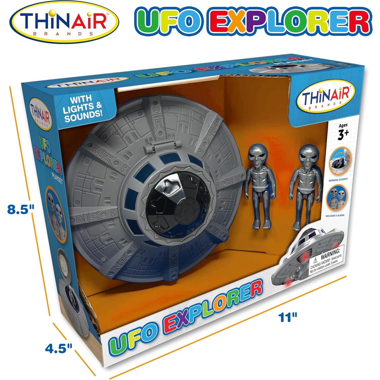 Juguete Espacial Nave Cohete UFO Nature Bound 1:18 con Luces