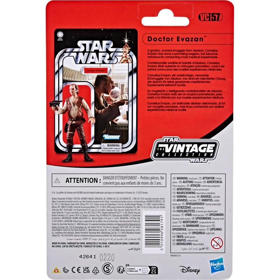 Figura de Acción Star Wars Vintage Doctor Evazan 9.5 cm