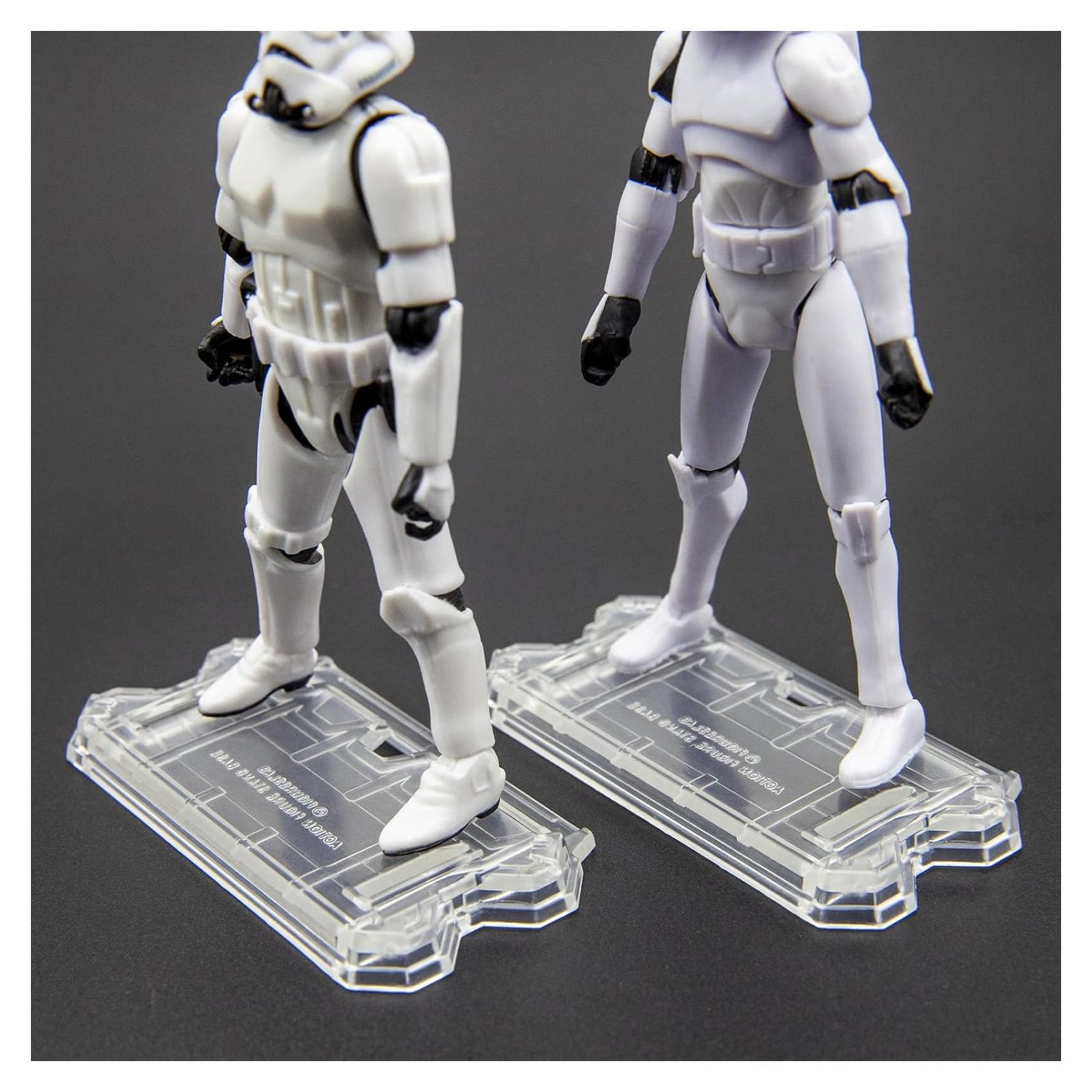 30 Piezas Soportes de Exhibición Transparentes para Figuras de 9.5 cm