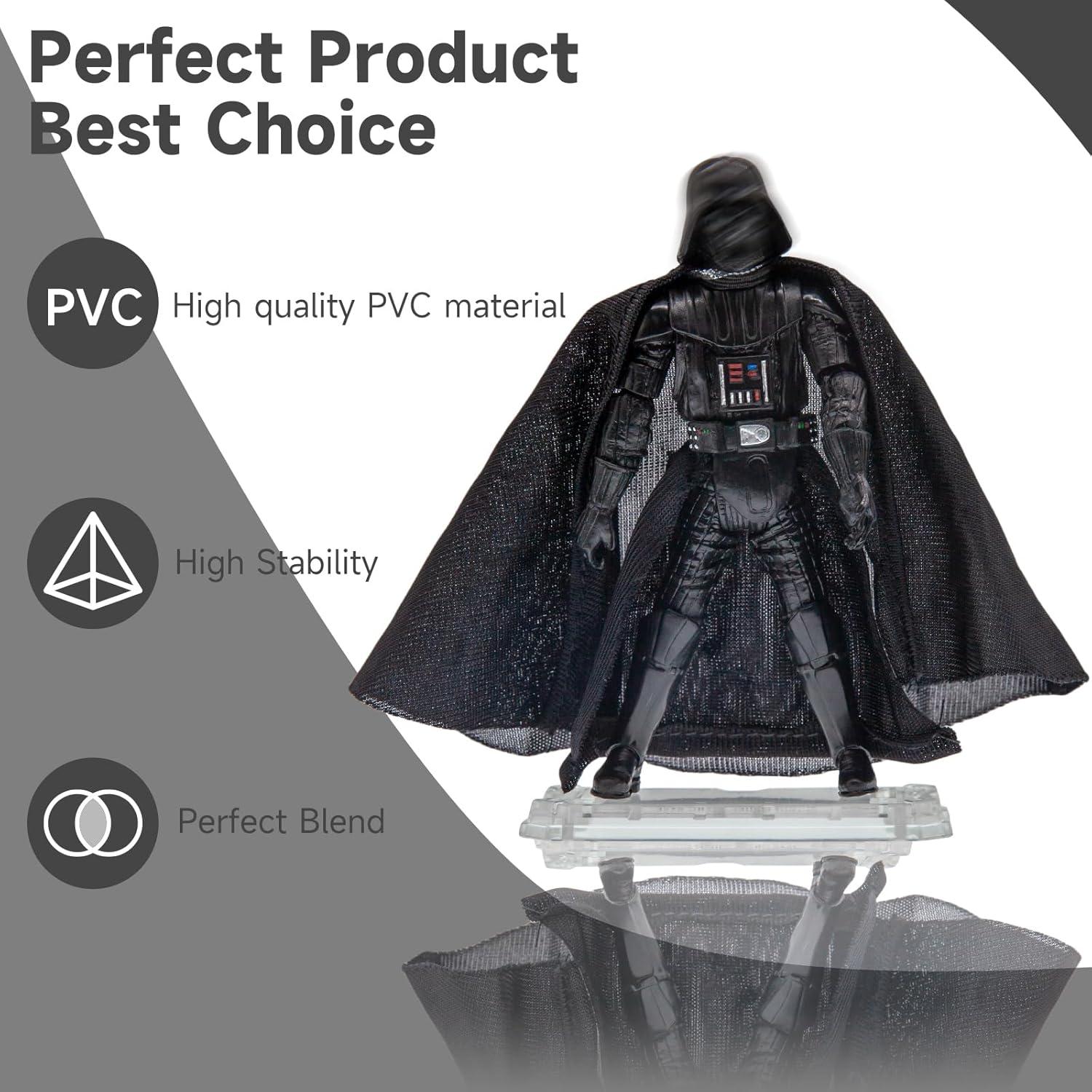 30 Piezas Soportes de Exhibición Transparentes para Figuras de 9.5 cm