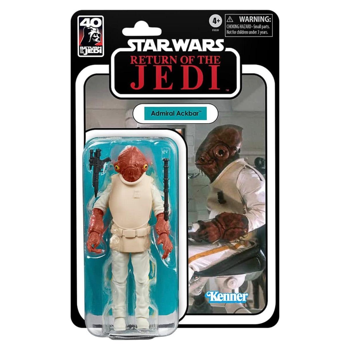 Figura de Acción Star Wars Almirante Ackbar 40 Aniversario 15 cm