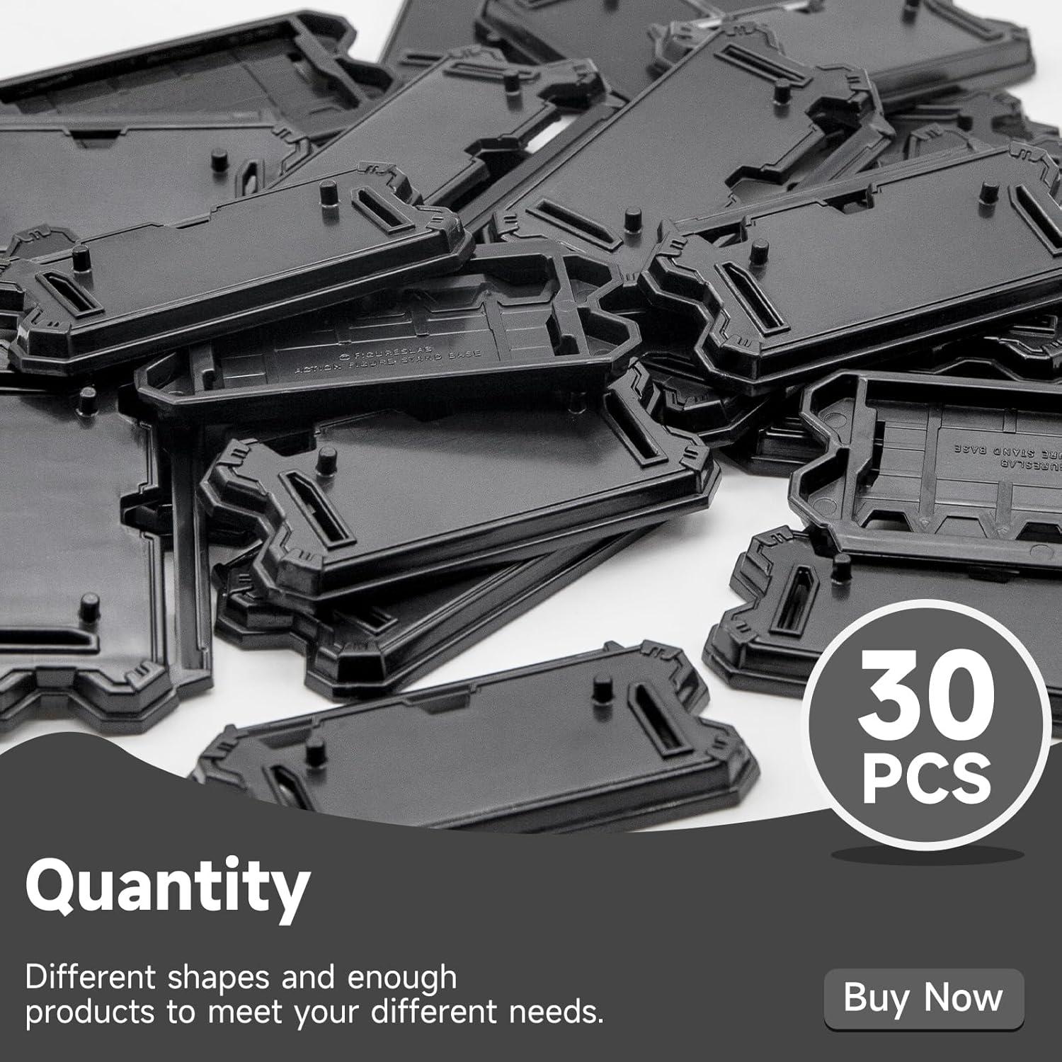 30 Piezas Soportes de Exhibición para Figuras de 9.5 cm - Negro