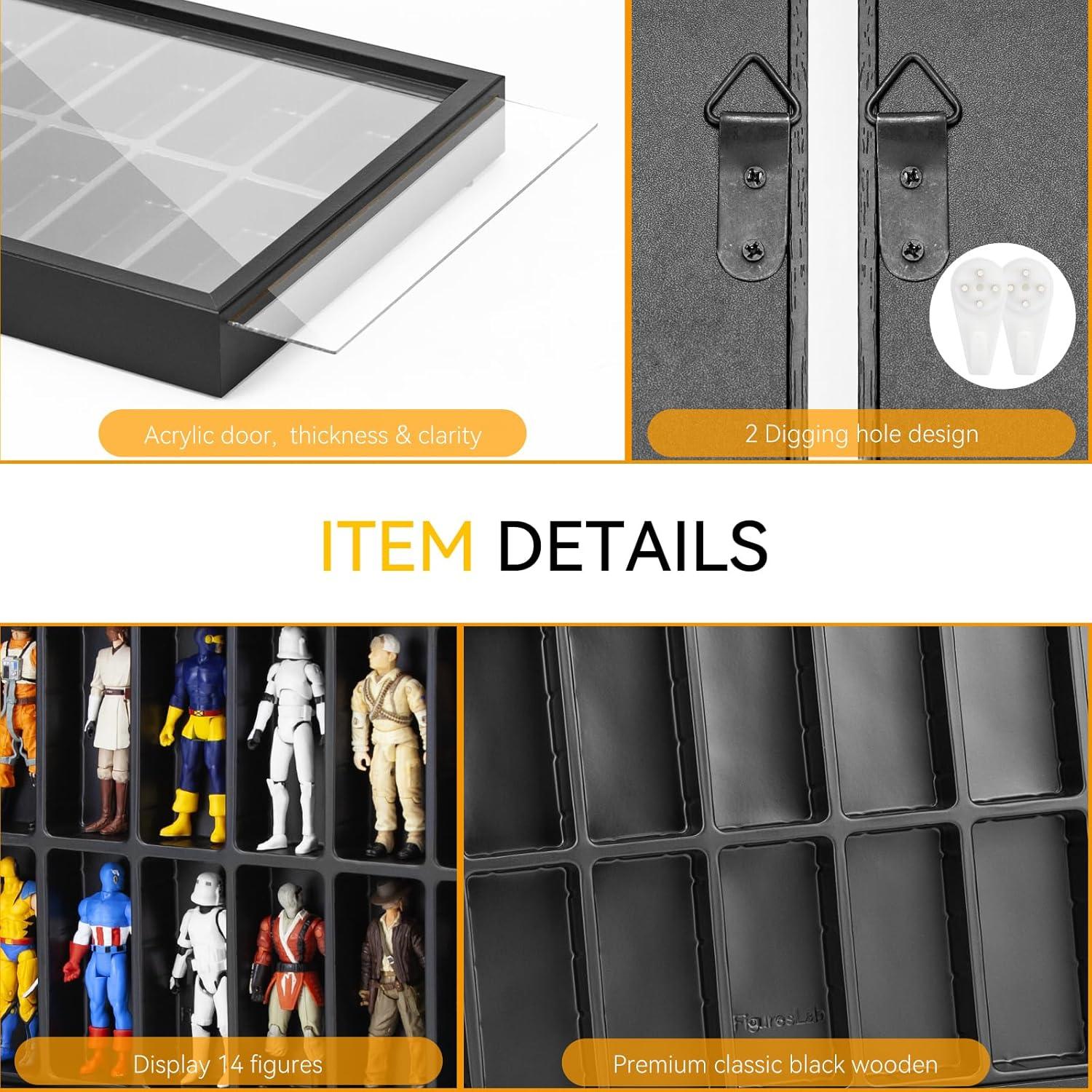 Vitrina de Exhibición FIGURESLAB para Figuras de 3.75"