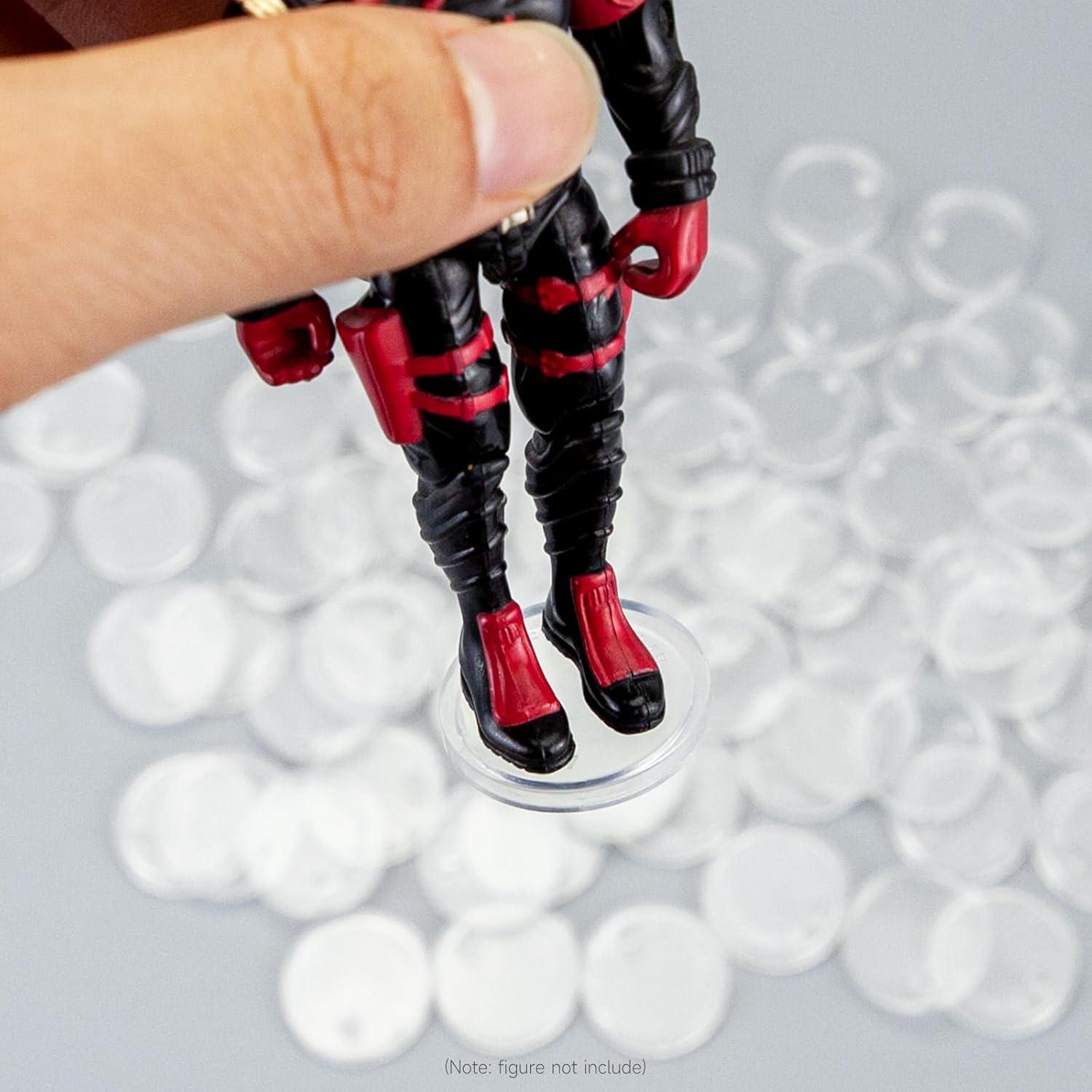 50 Soportes de Exhibición Transparentes para Figuras 3.75" DisplayMore