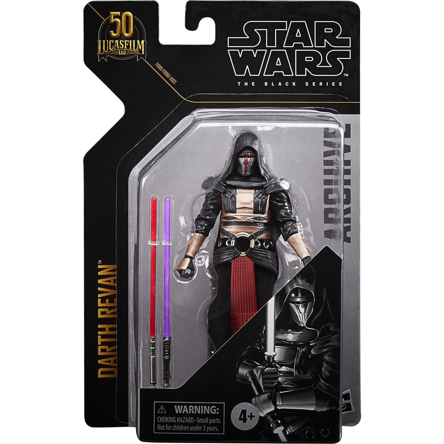 Figura Darth Revan 6" Star Wars Serie Negra 50 Aniversario