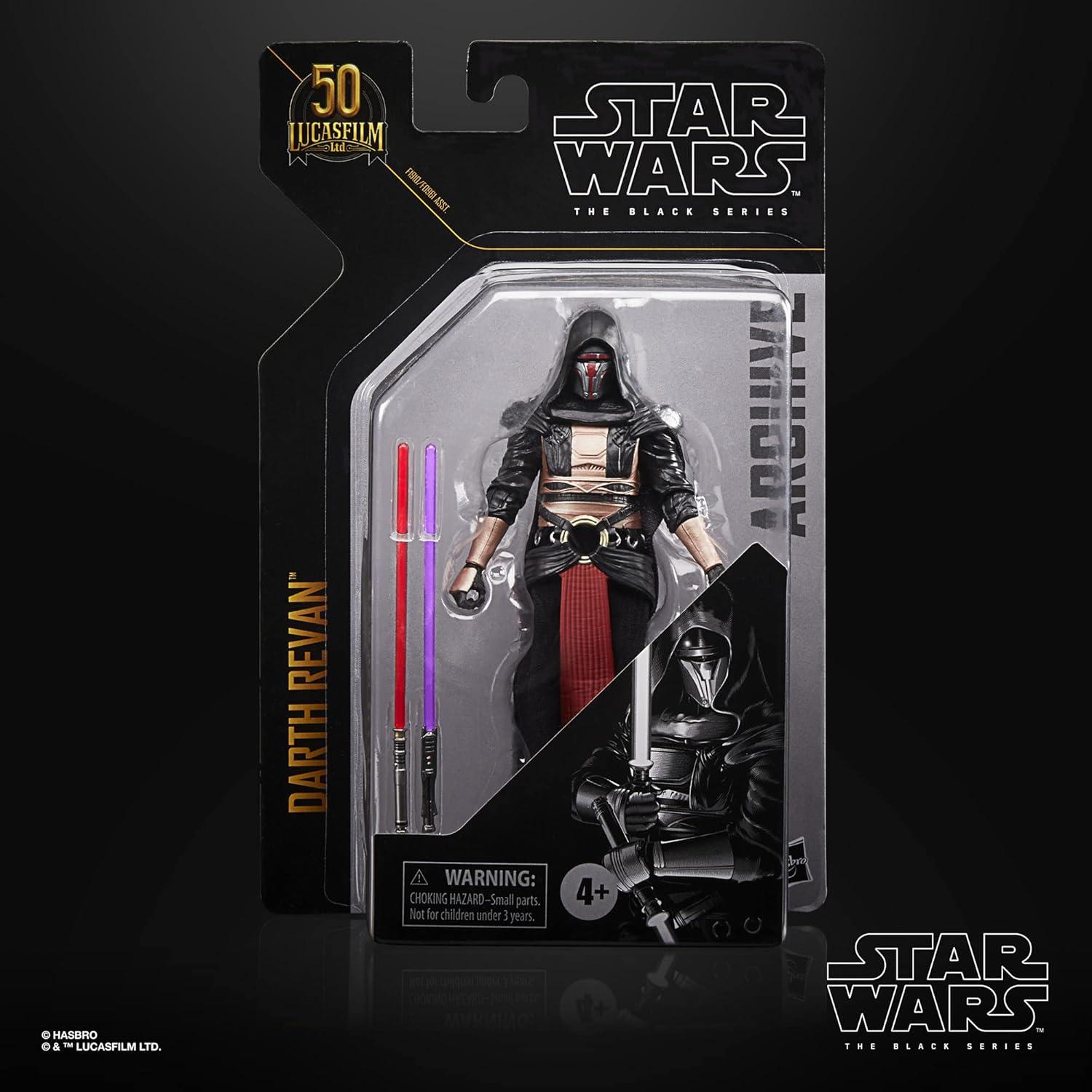 Figura Darth Revan 6" Star Wars Serie Negra 50 Aniversario