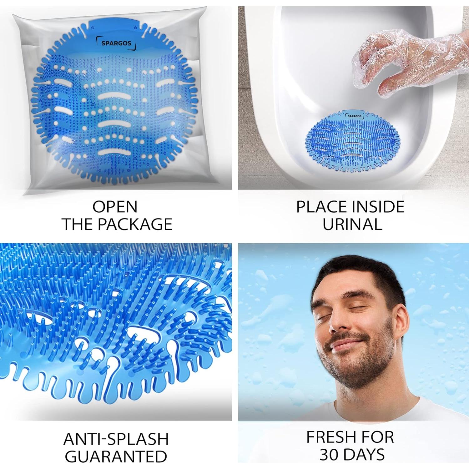 Desodorante de Urinal Spargos Brisa Oceánica - 24 Pastillas