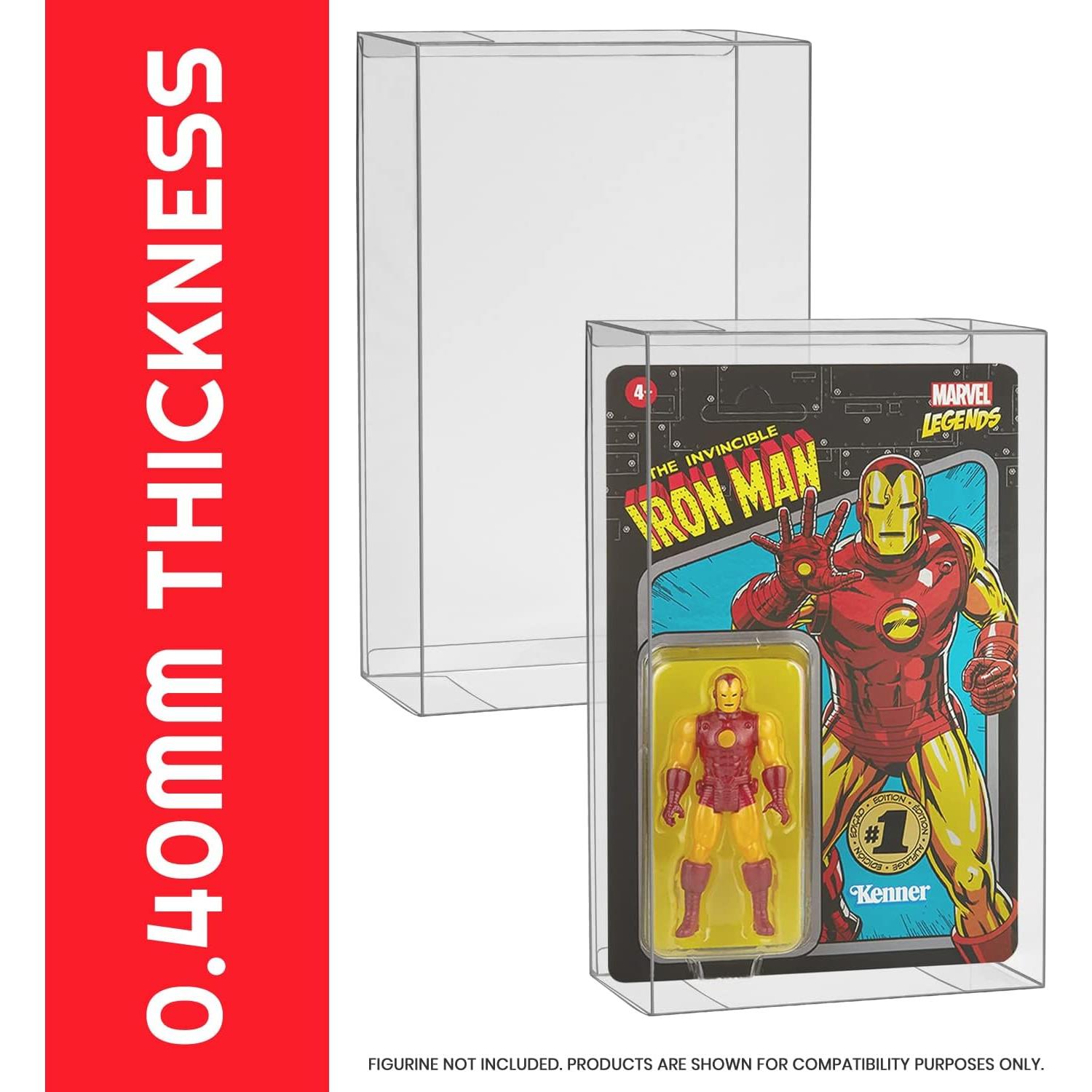 Caja de Exhibición EVORETRO para Figuras de 3.75" - Paquete de 10