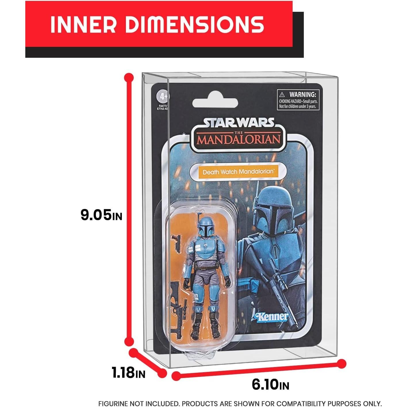 Caja de Exhibición EVORETRO para Figuras de 3.75" - Paquete de 10