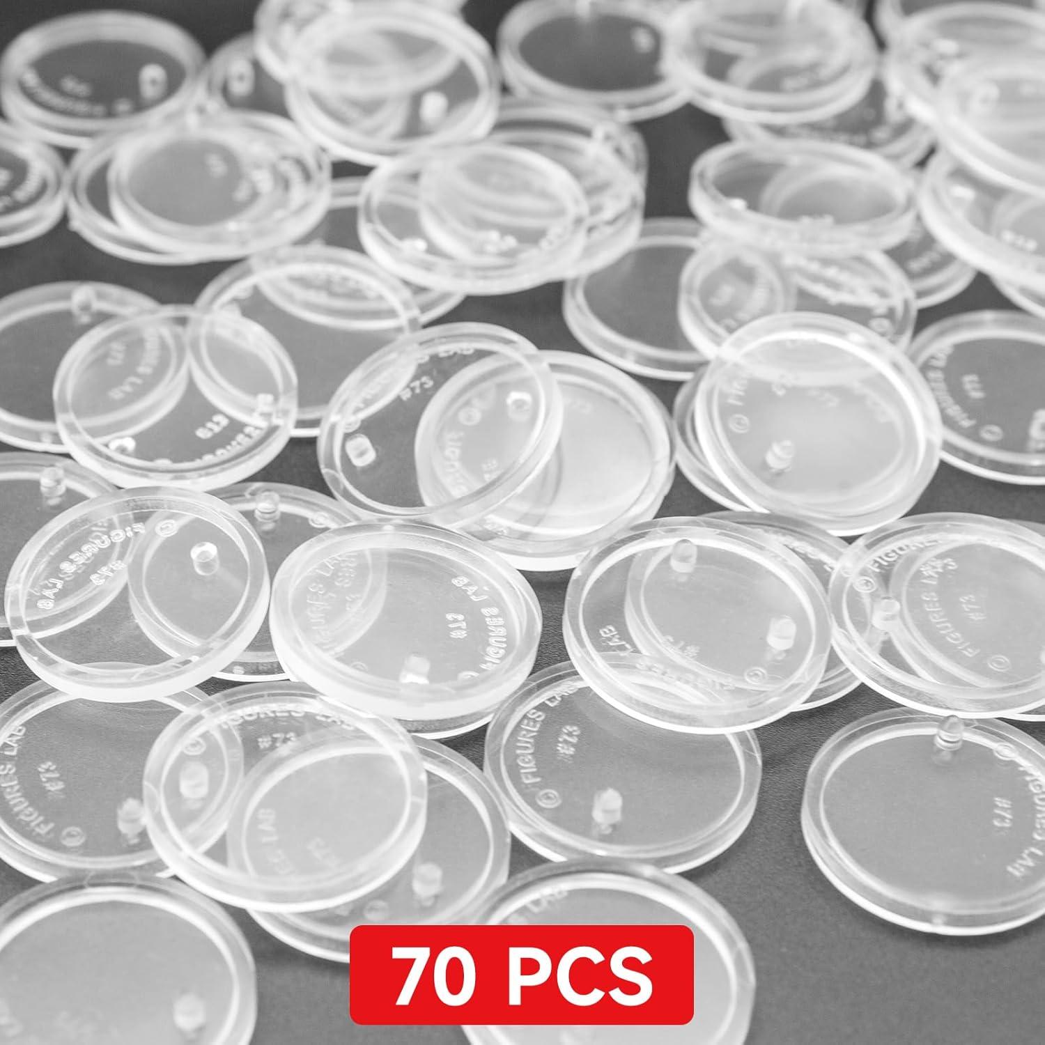 Base de Exhibición Redonda 70 Piezas SIXPOINTS 25mm