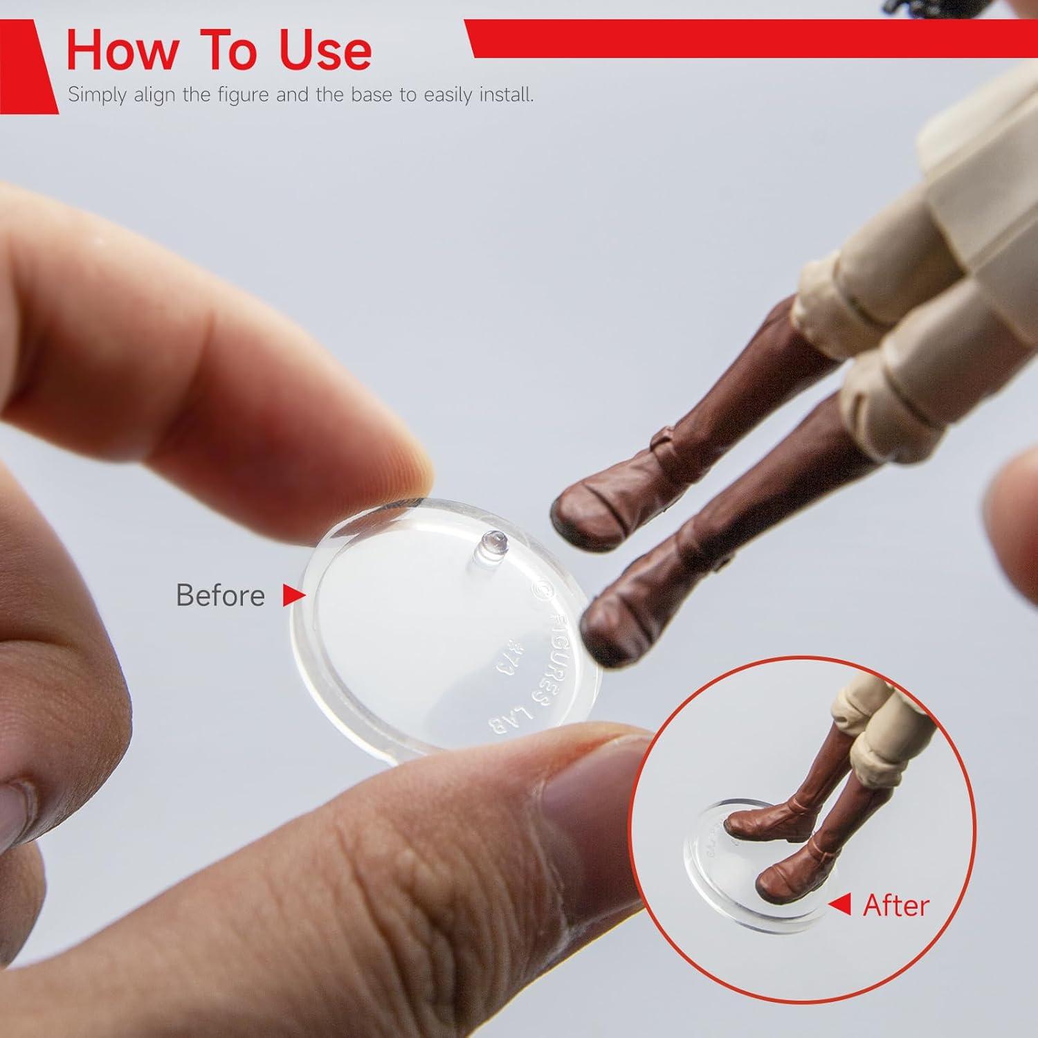 Base de Exhibición Redonda 70 Piezas SIXPOINTS 25mm