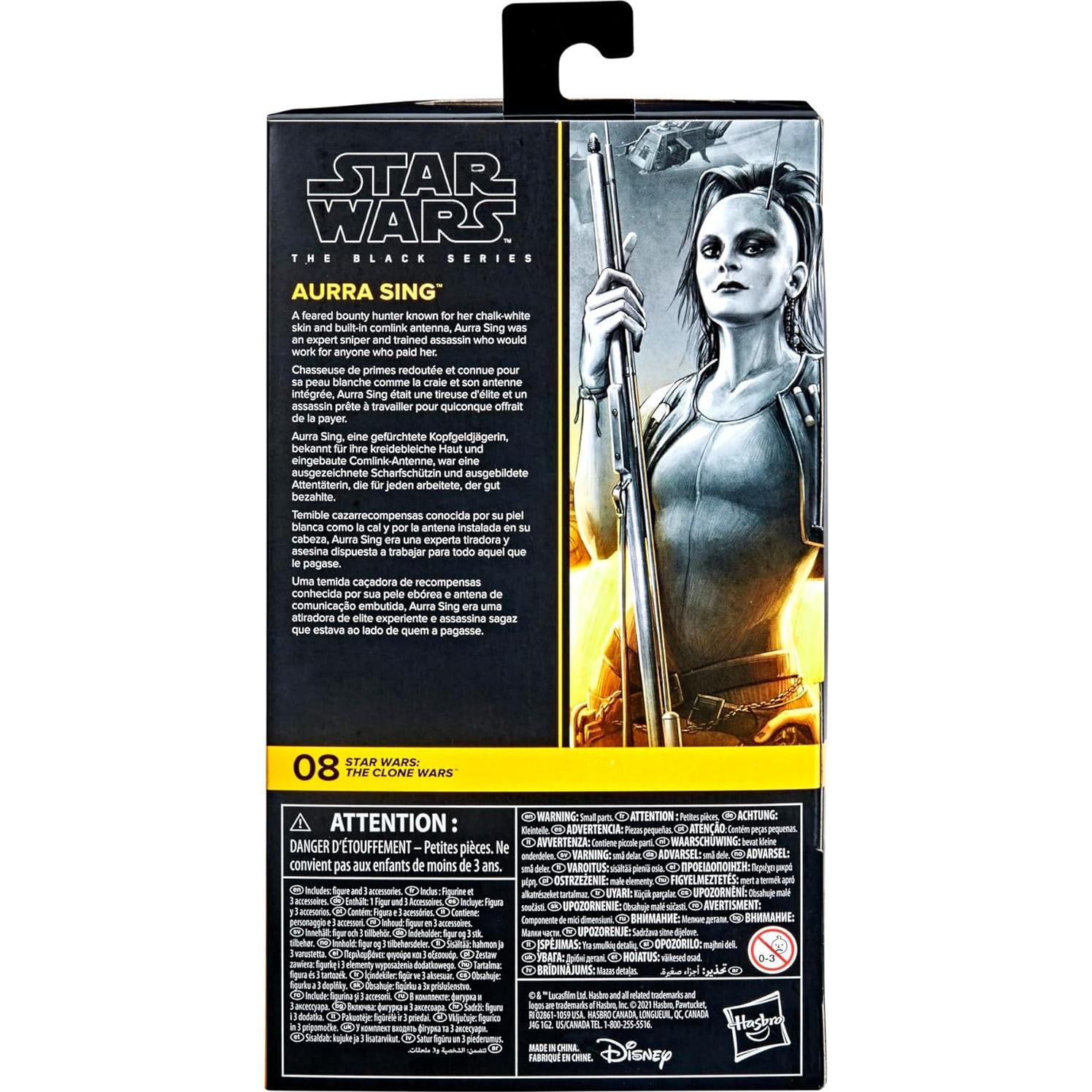 Figura de Acción Aurra Sing Star Wars La Serie Negra 15 cm