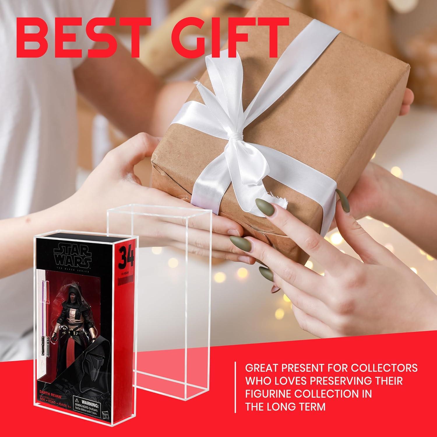 Caja Protectora Acrílica EVORETRO para Figuras Star Wars 15.24 cm - 2 Unidades