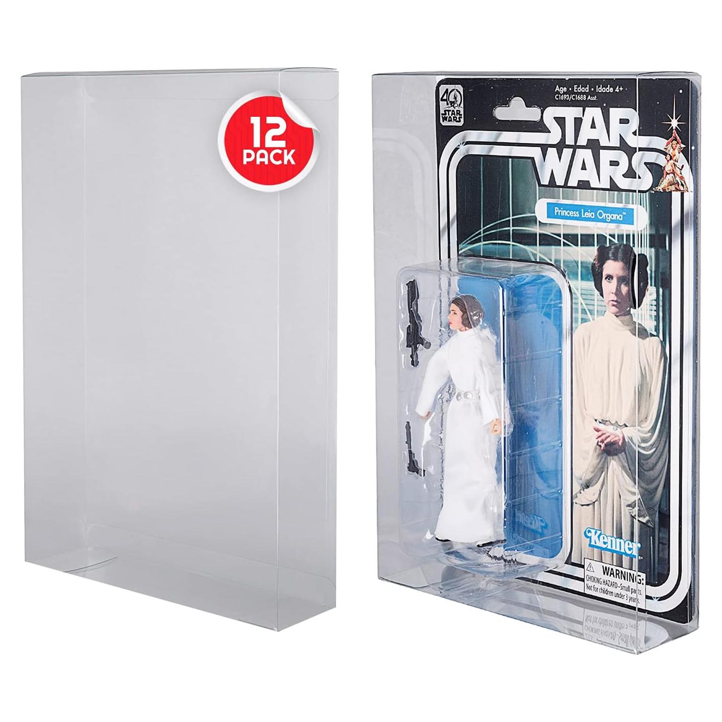 Caja Protectora Plástica EVORETRO para Figuras Star Wars 15.24 cm - Paquete de 12